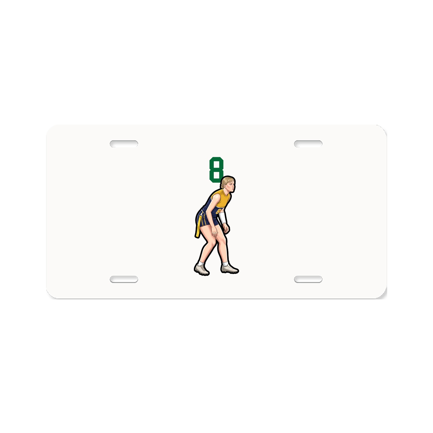 License Plate — Number Top in Classic