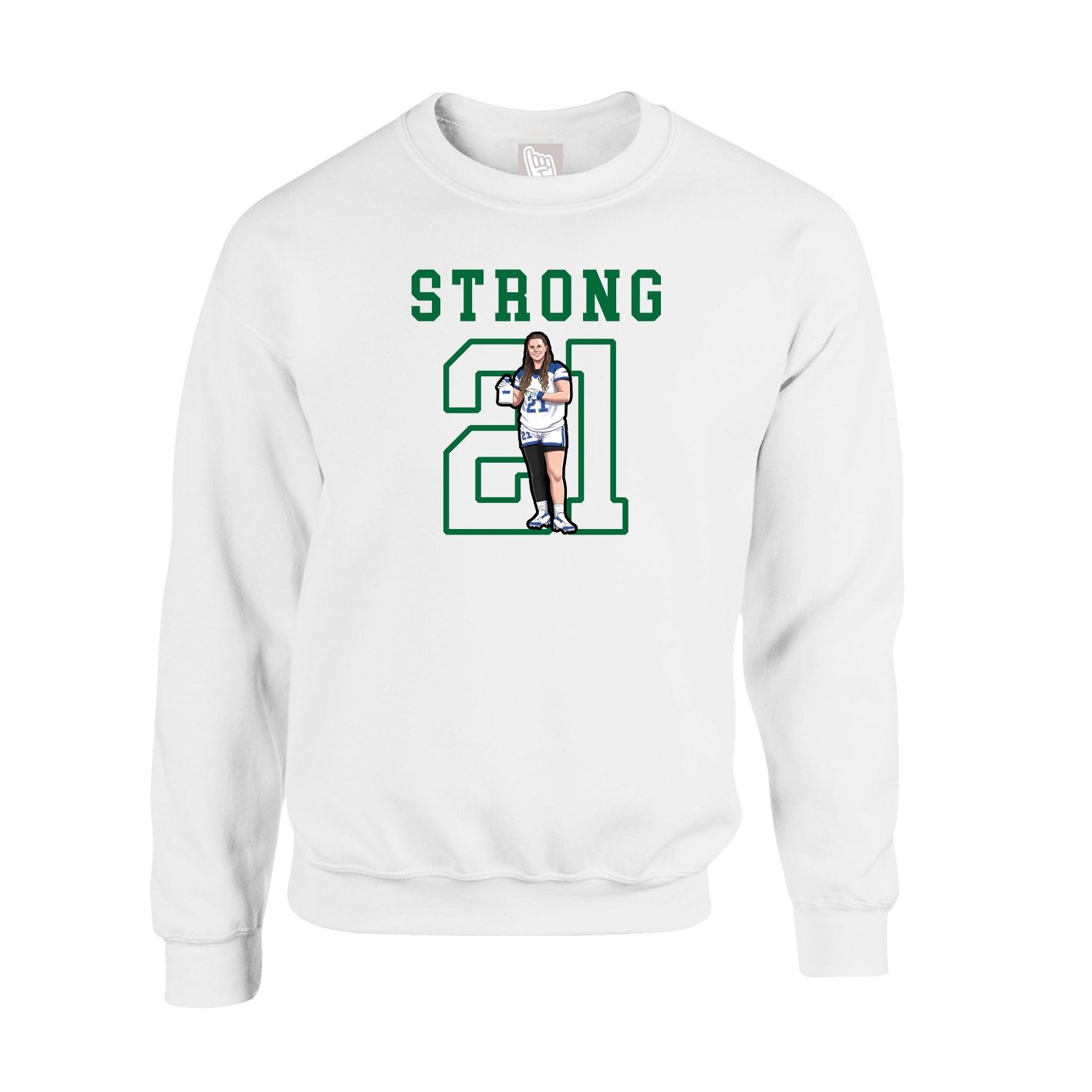 Fleece Crew — Shirsey in White