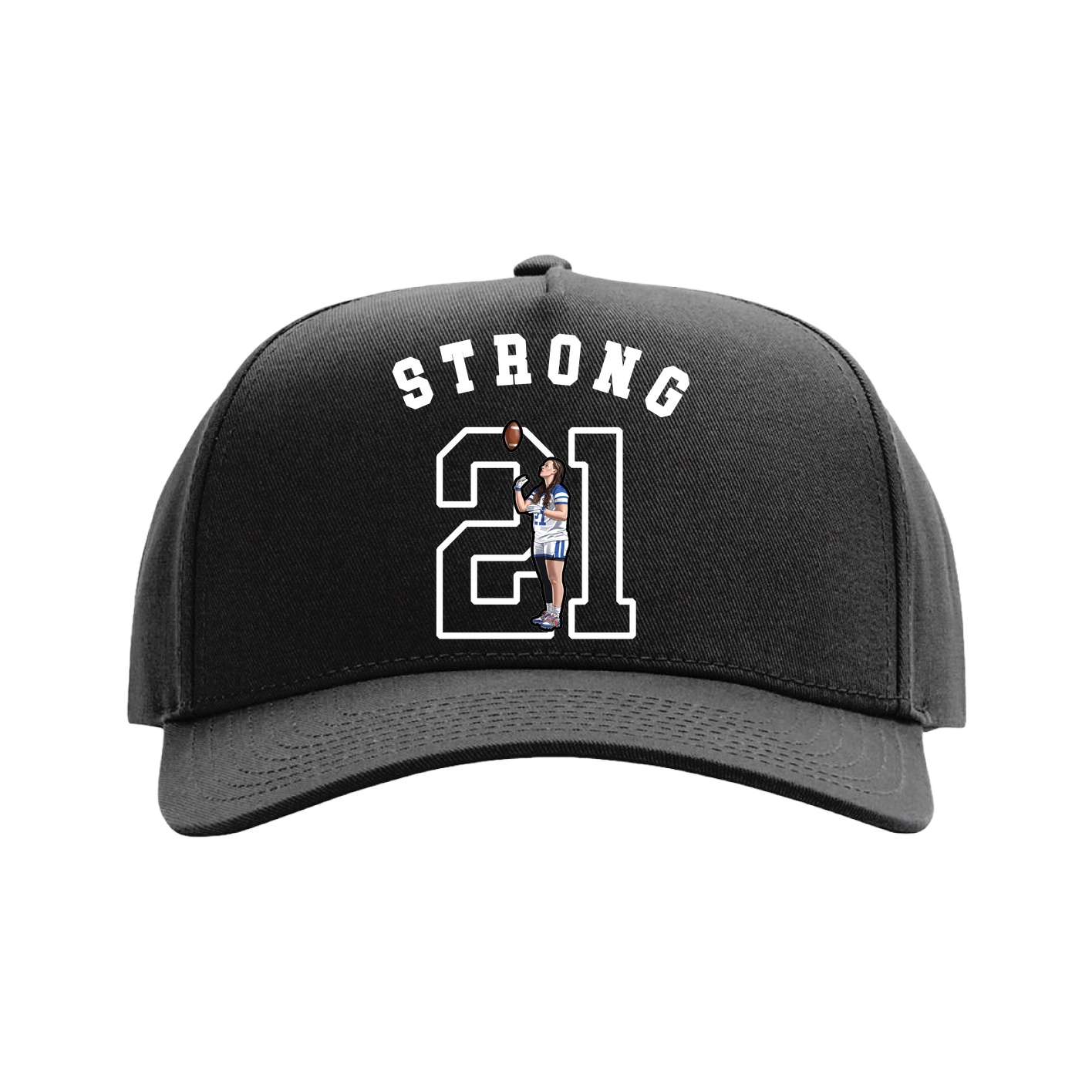 Full Fabric Five-Panel Champ Cap