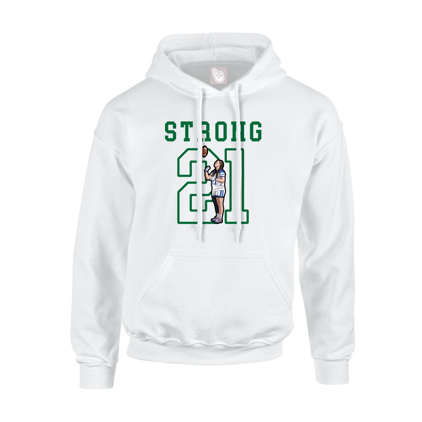 Youth Hoodie — Shirsey in White