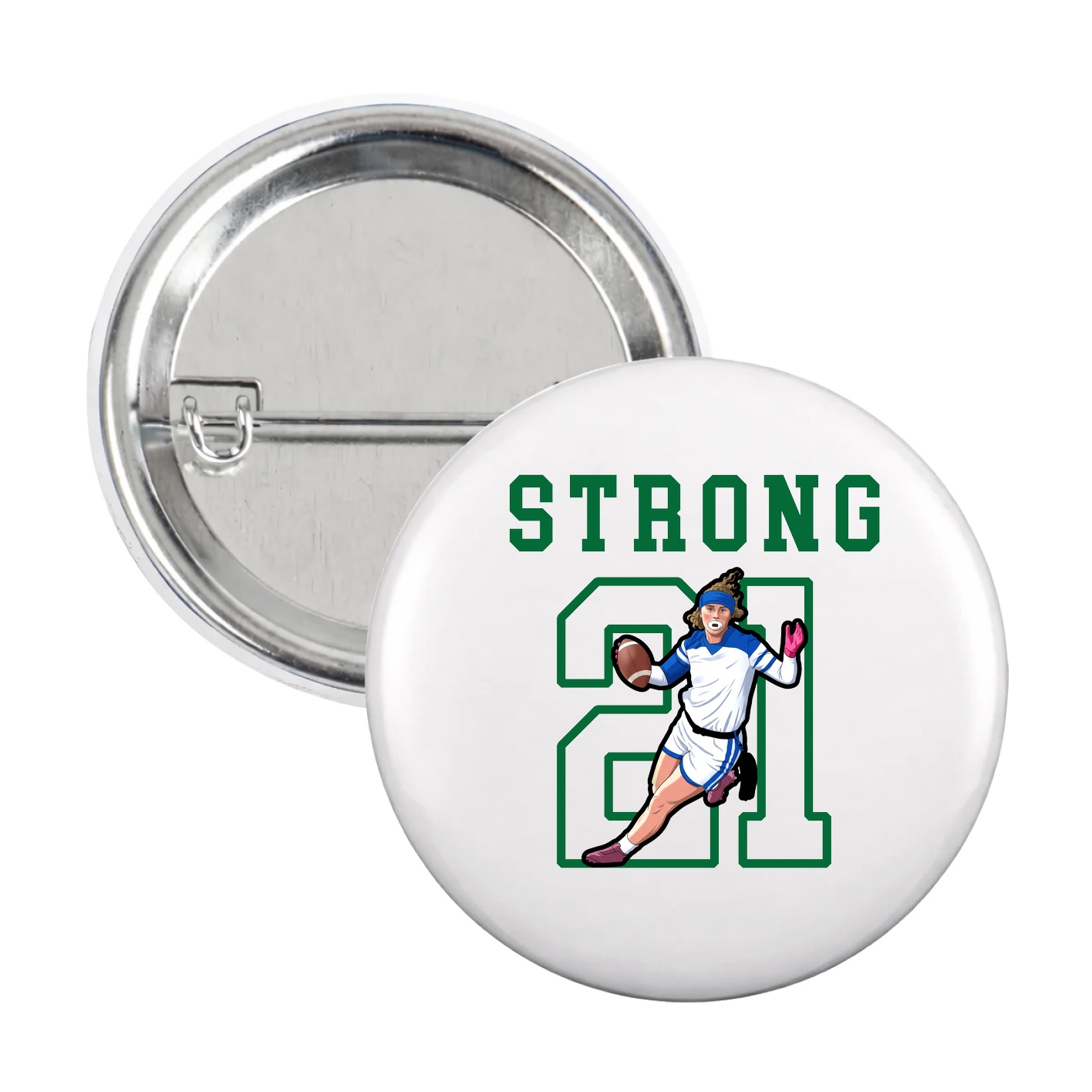 Game Day Button — Shirsey in White