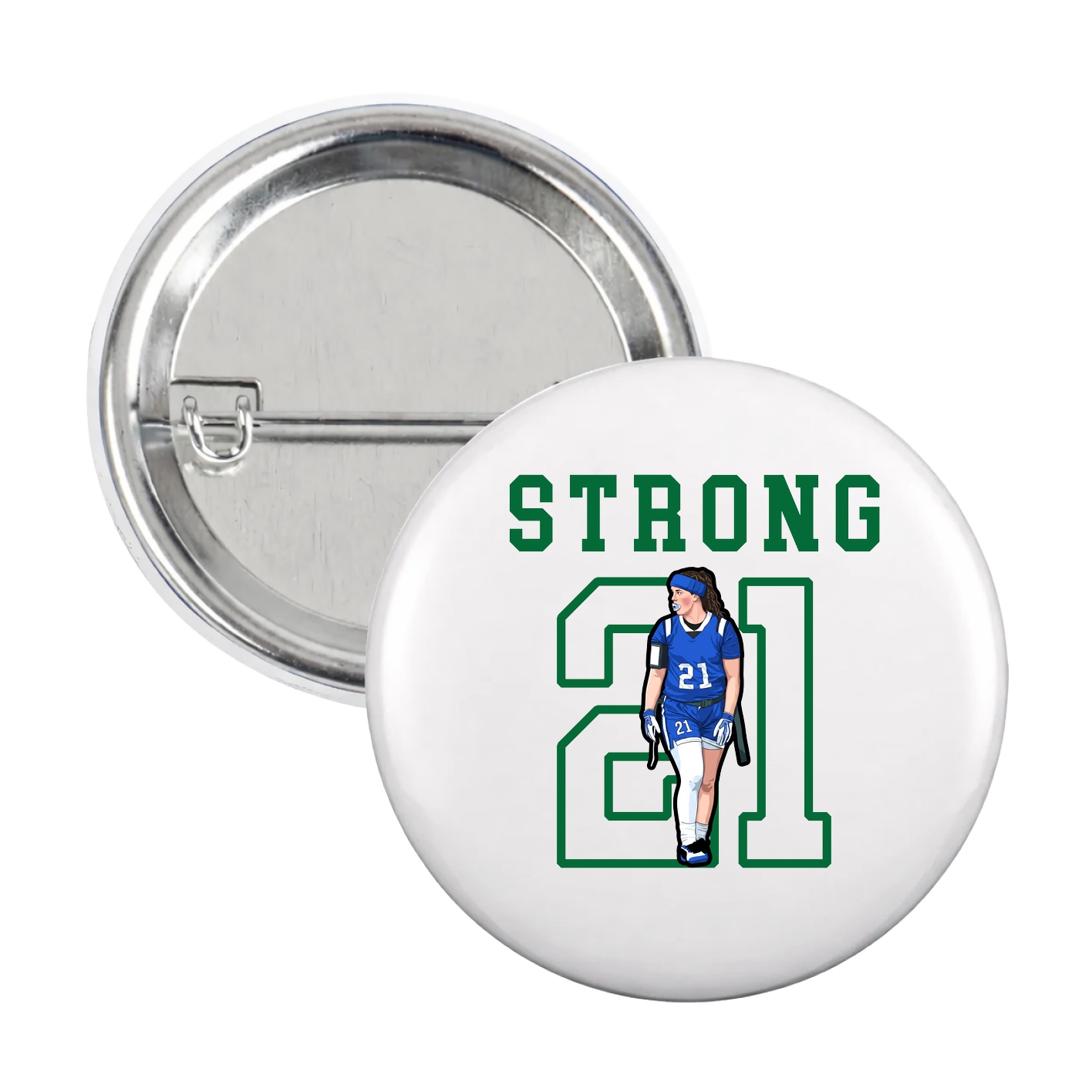 Game Day Button — Shirsey in White
