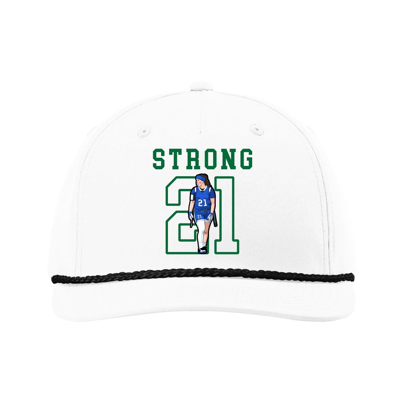 Five-Panel Classic Rope Cap — Shirsey in White