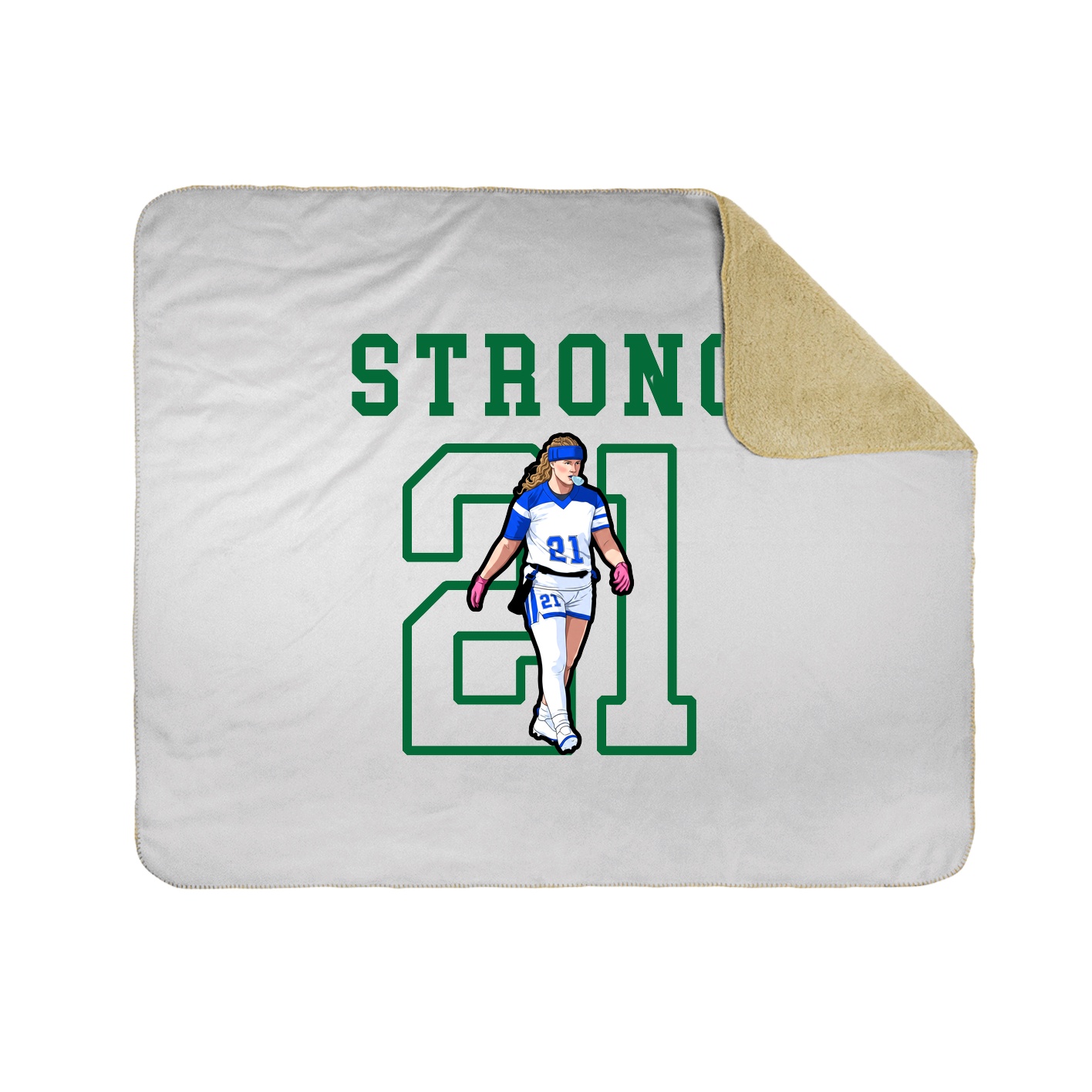 Throw Blanket — Shirsey in White