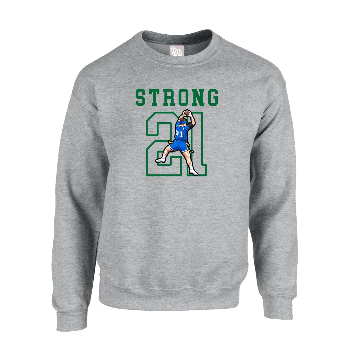 Fleece Crew — Shirsey in Grey
