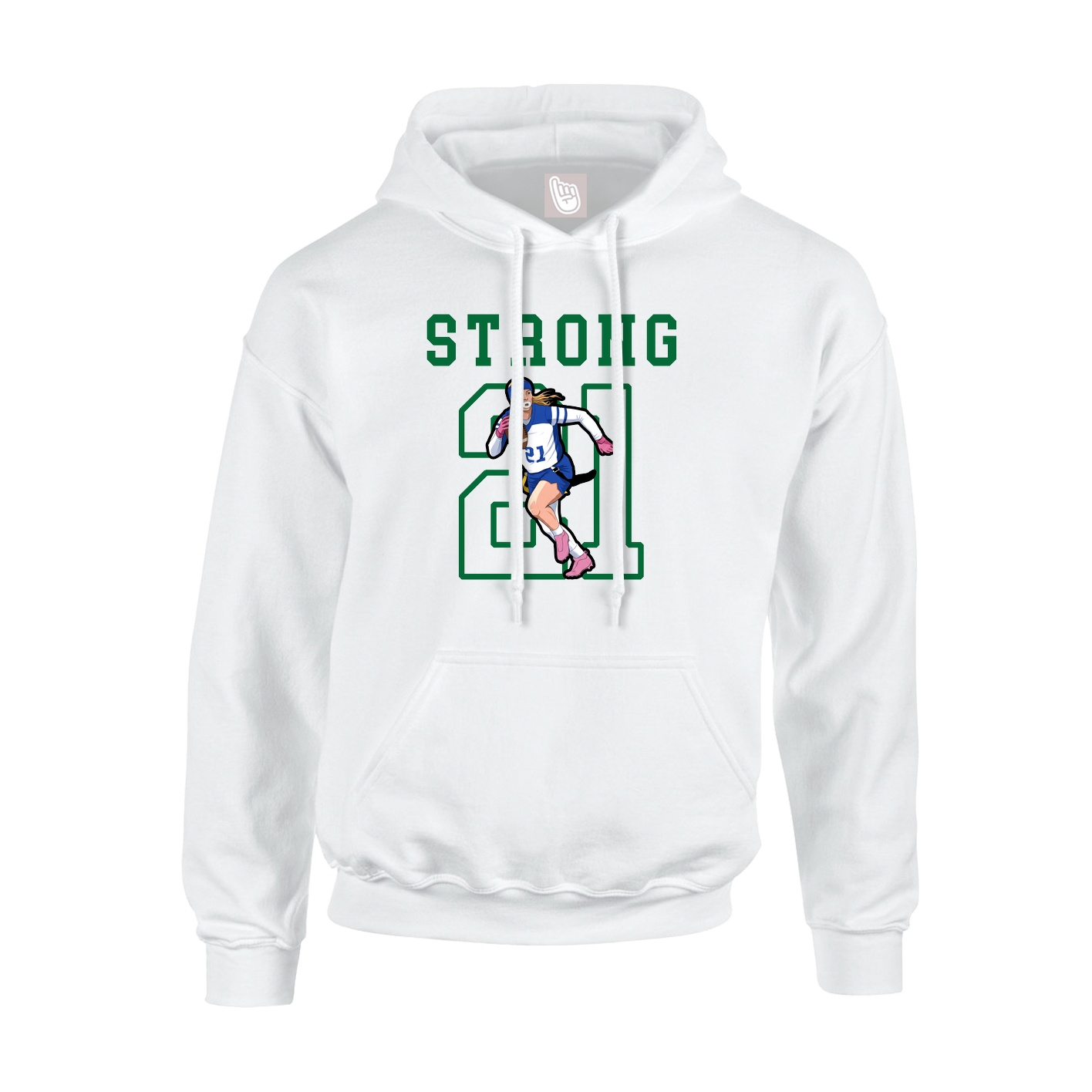Hoodie — Shirsey in White