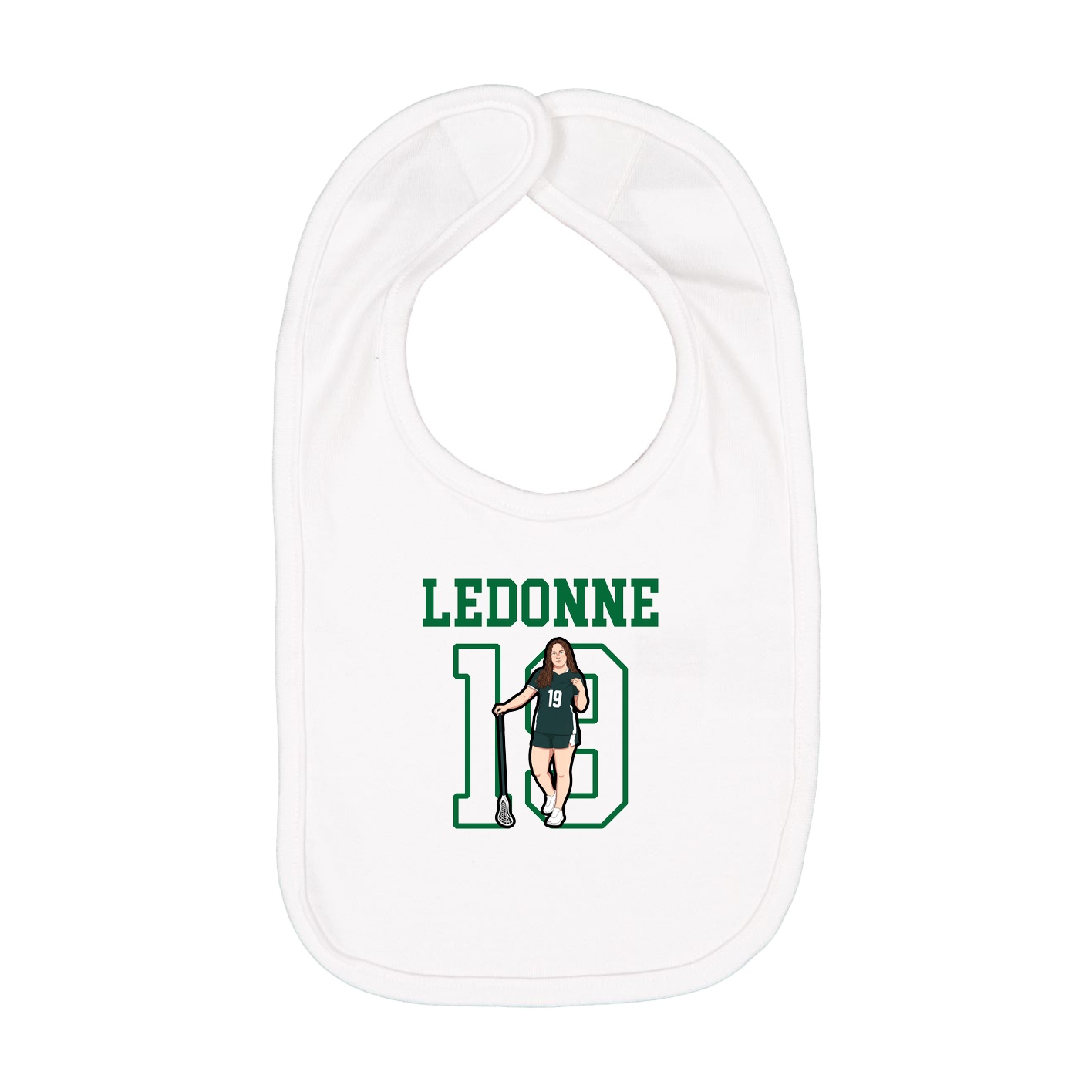 Infant Bib — Shirsey in White