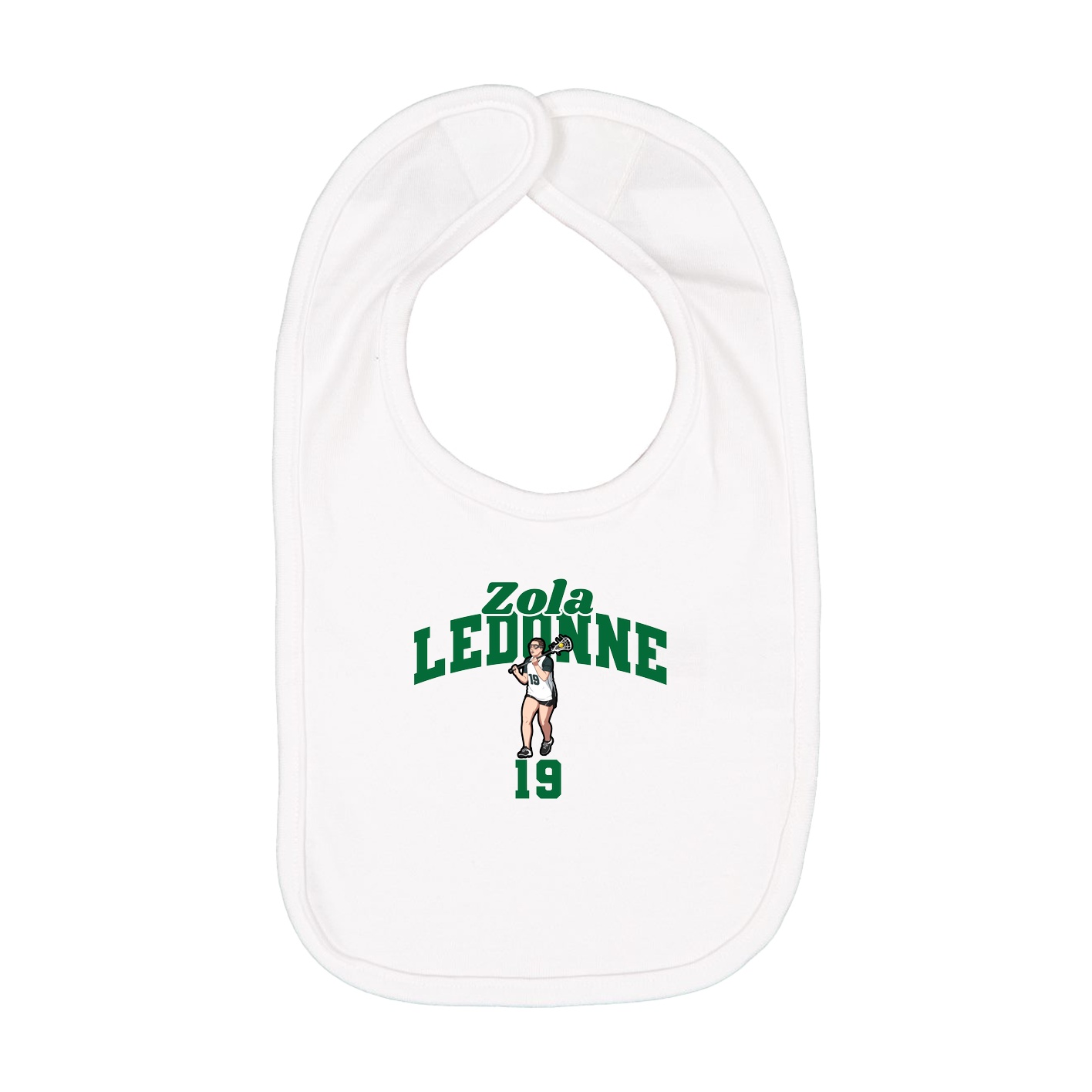 Infant Bib — Signature Arch in White