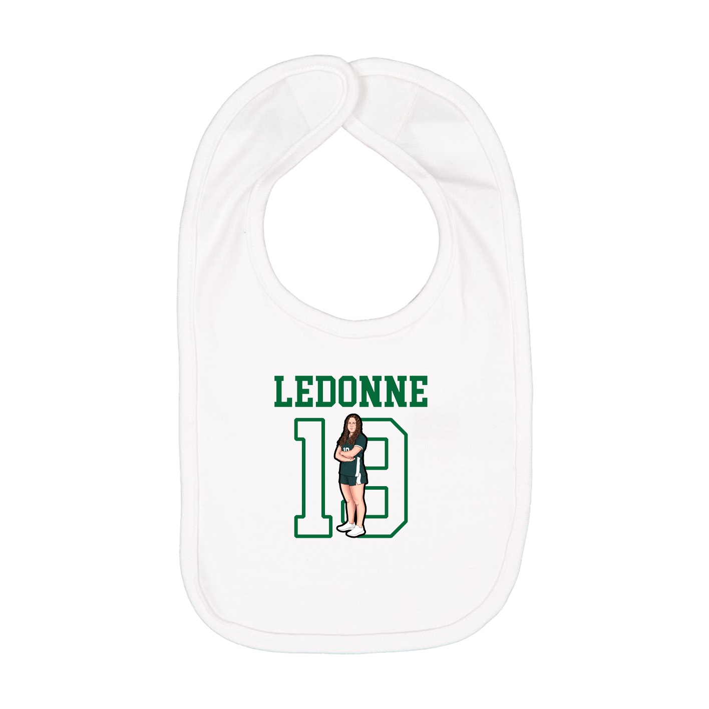 Infant Bib — Shirsey in White