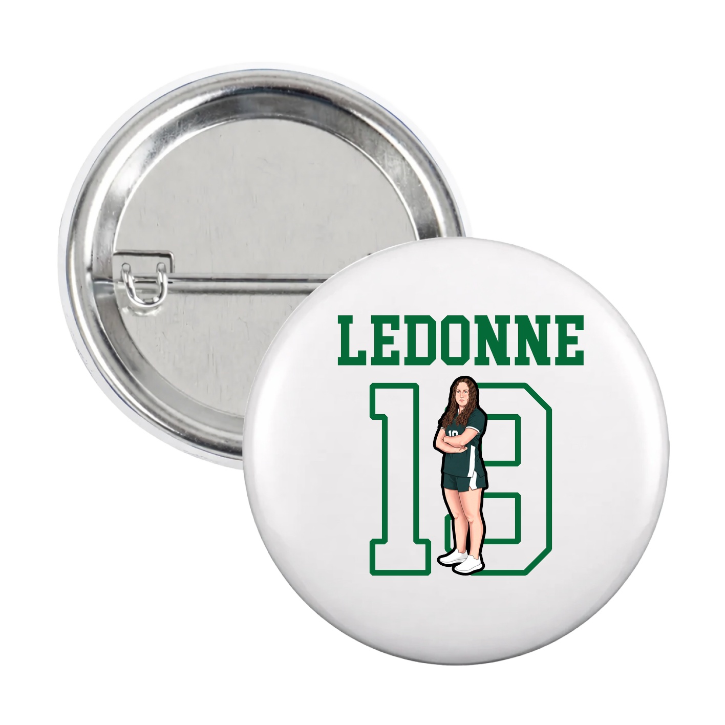 Game Day Button — Shirsey in White