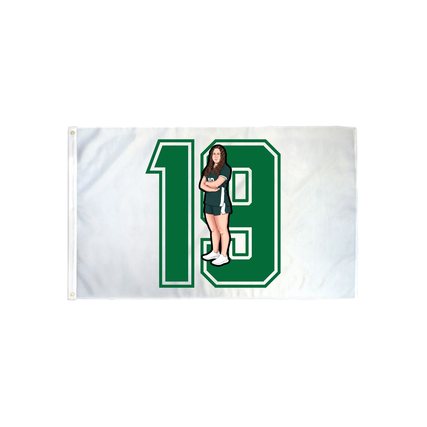 3x5 Flag — Number in Classic
