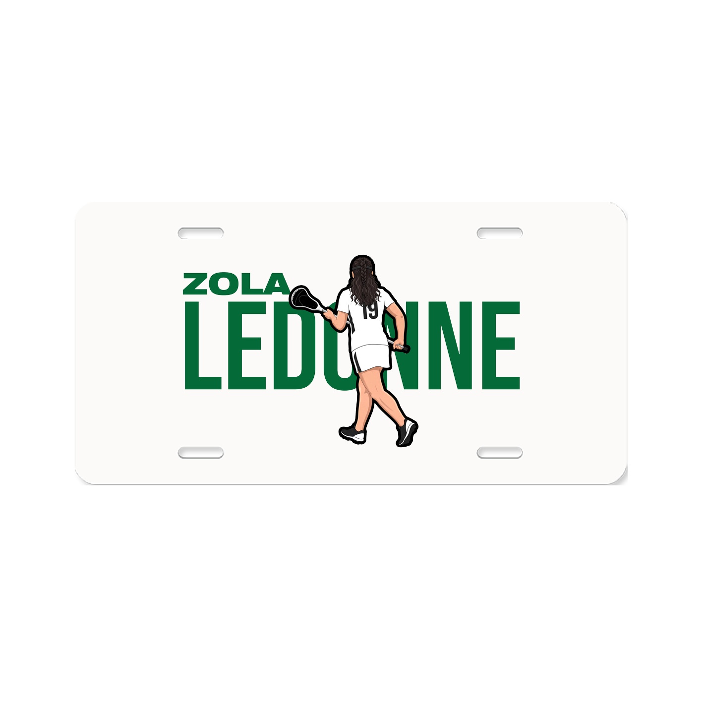 License Plate — Player Name in Classic