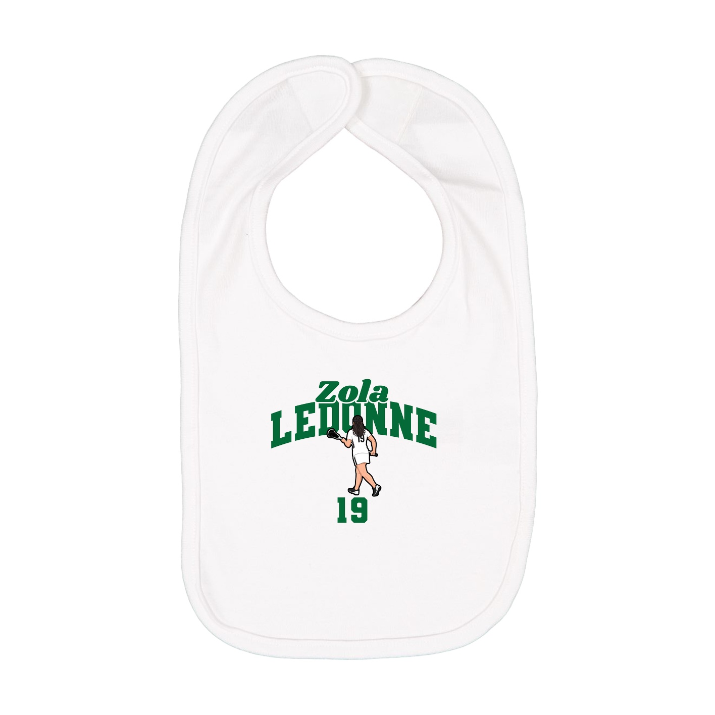 Infant Bib — Signature Arch in White