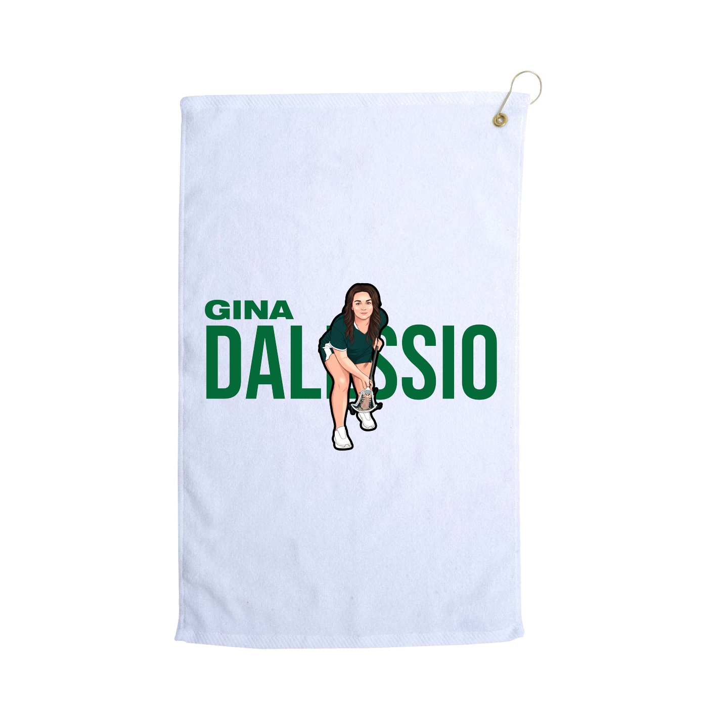 Golf Towel — Player Name in White
