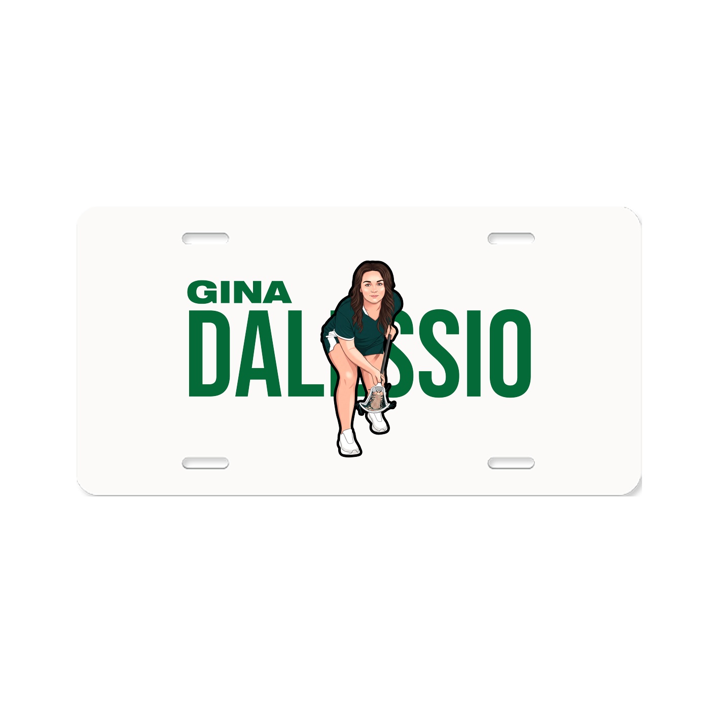 License Plate — Player Name in Classic