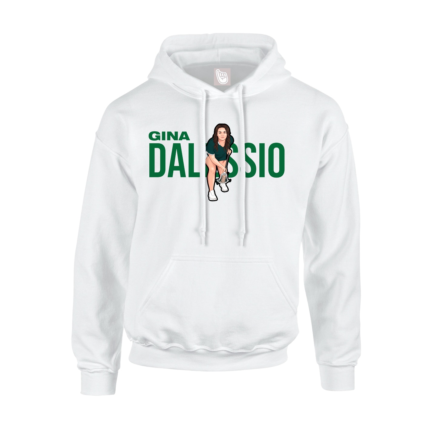 Youth Hoodie — Player Name in White