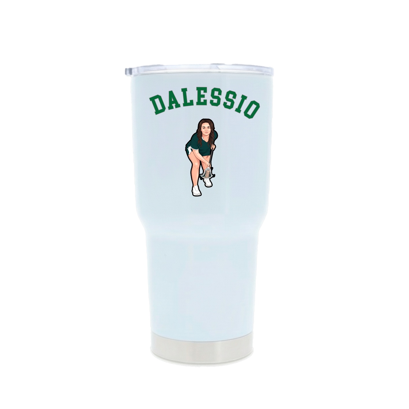 30oz Stainless Steel Tumbler — Shirsey Arch in White