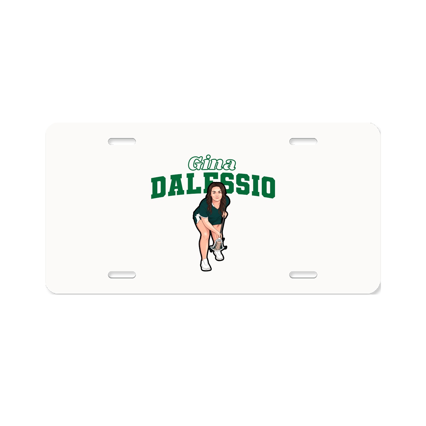License Plate — Name Arch in Classic