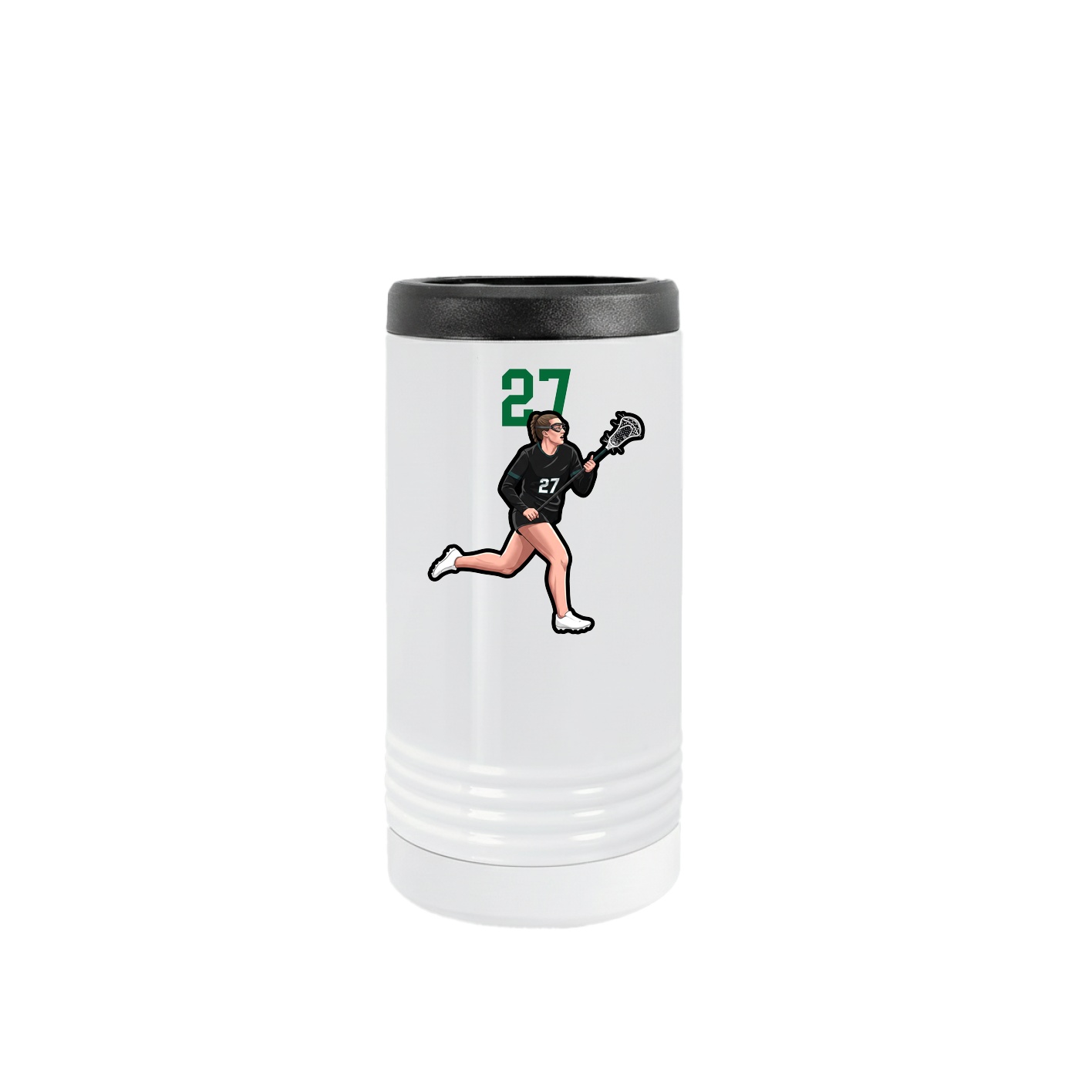 Slim Beverage Holder — Number Top in White