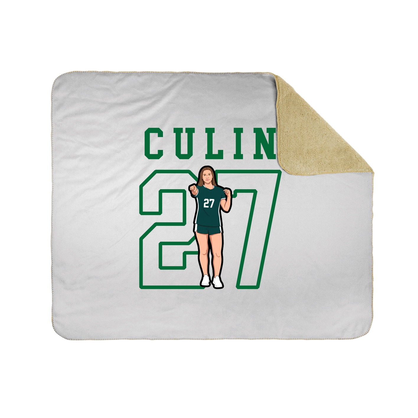 Throw Blanket — Shirsey in White