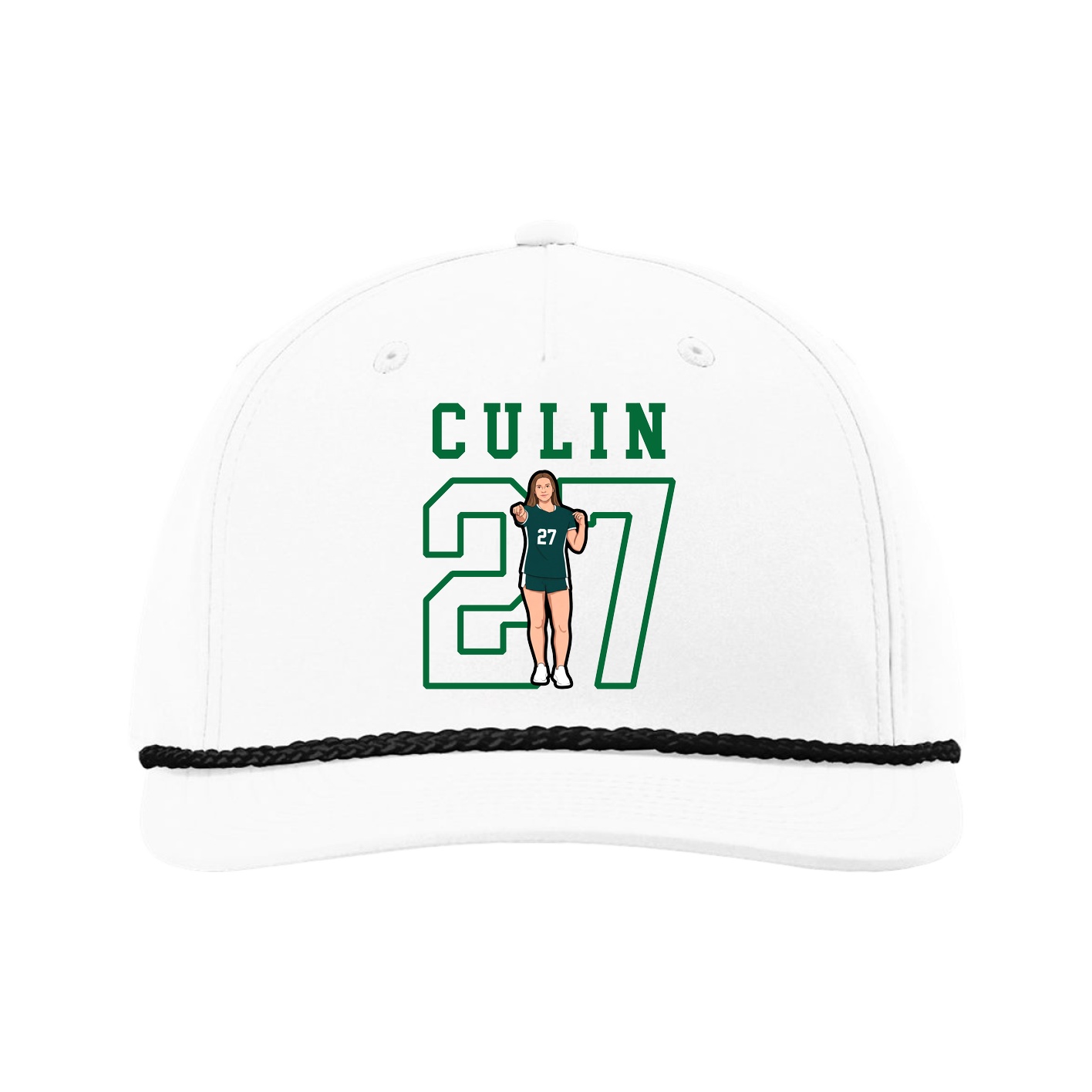 Five-Panel Classic Rope Cap — Shirsey in White