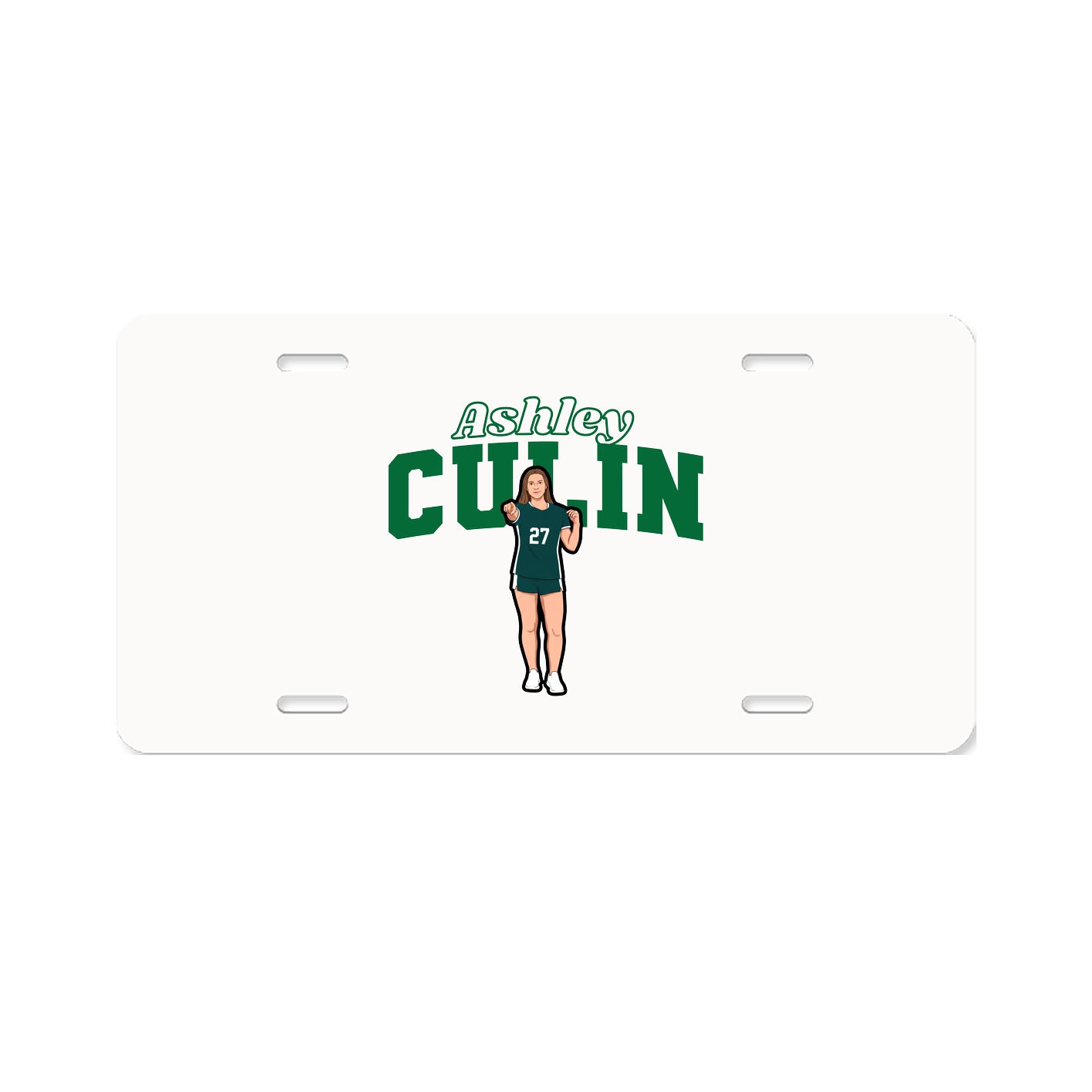 License Plate — Name Arch in Classic