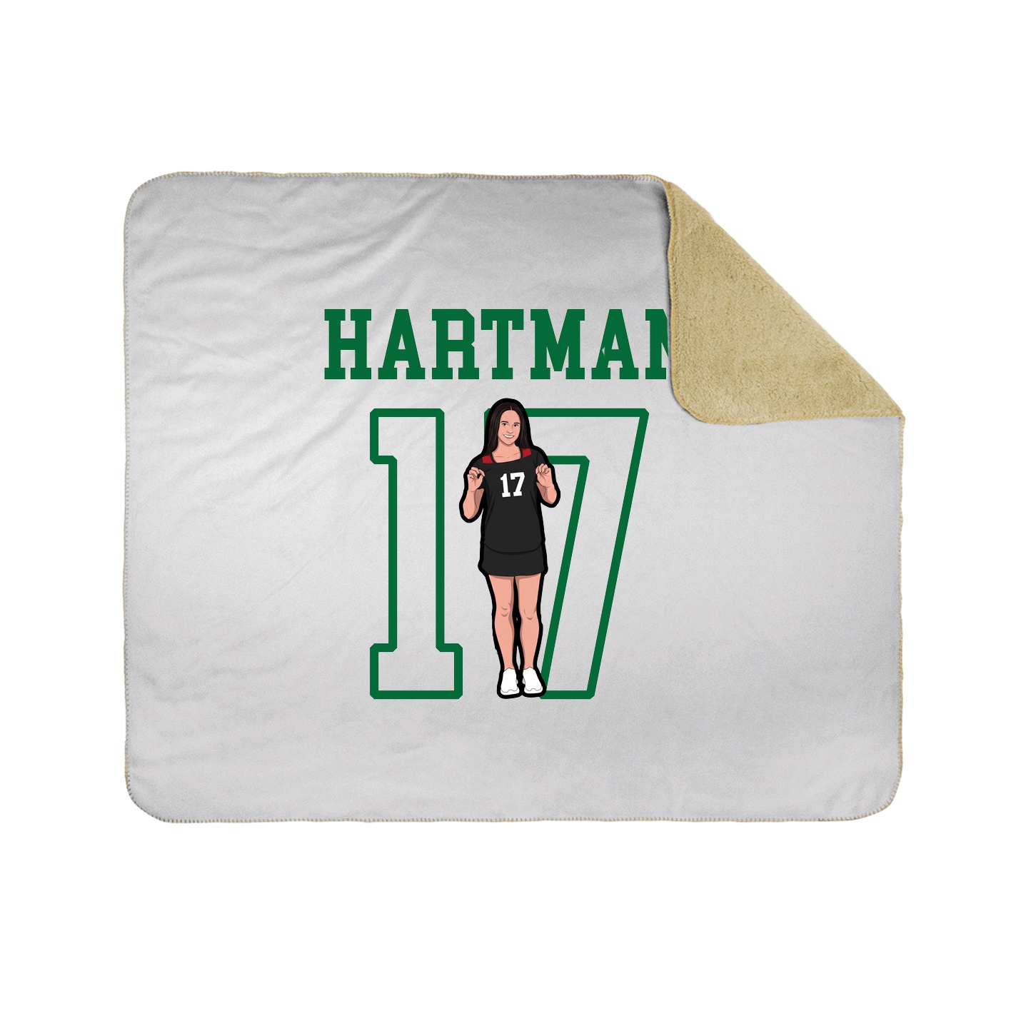 Throw Blanket — Shirsey in White