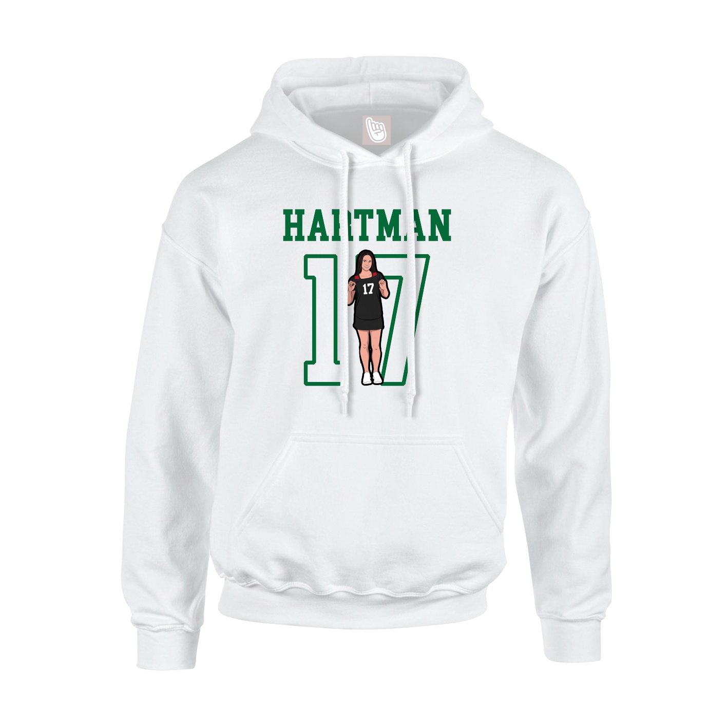 Hoodie — Shirsey in White