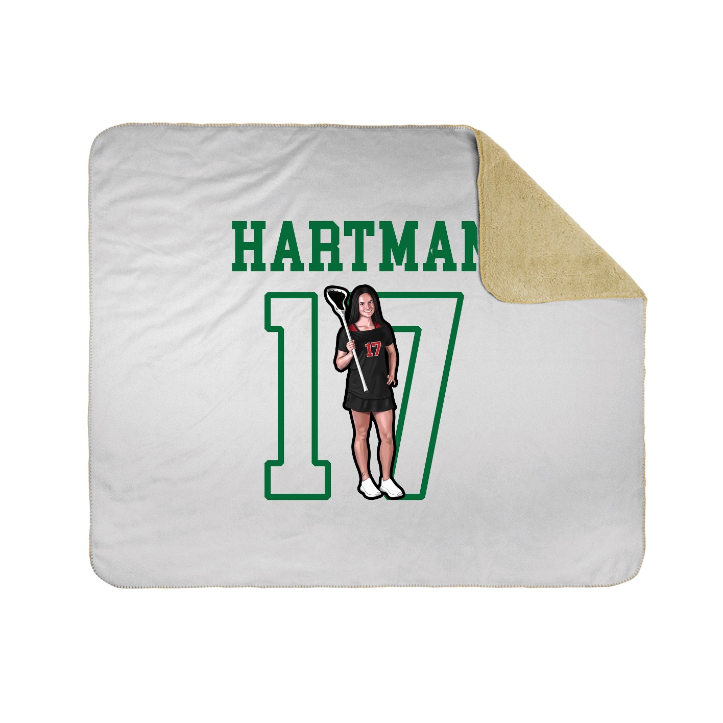Throw Blanket — Shirsey in White