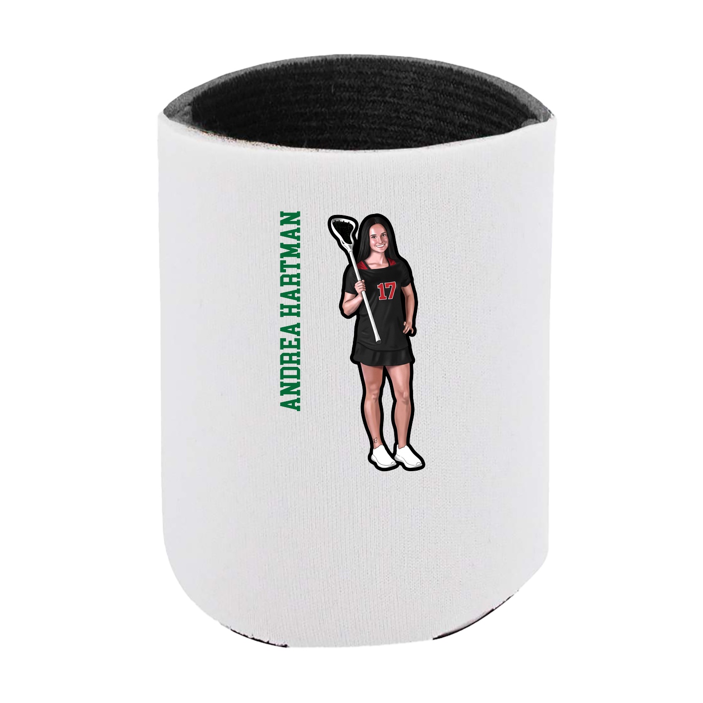 Can Holder — Name Vertical in White