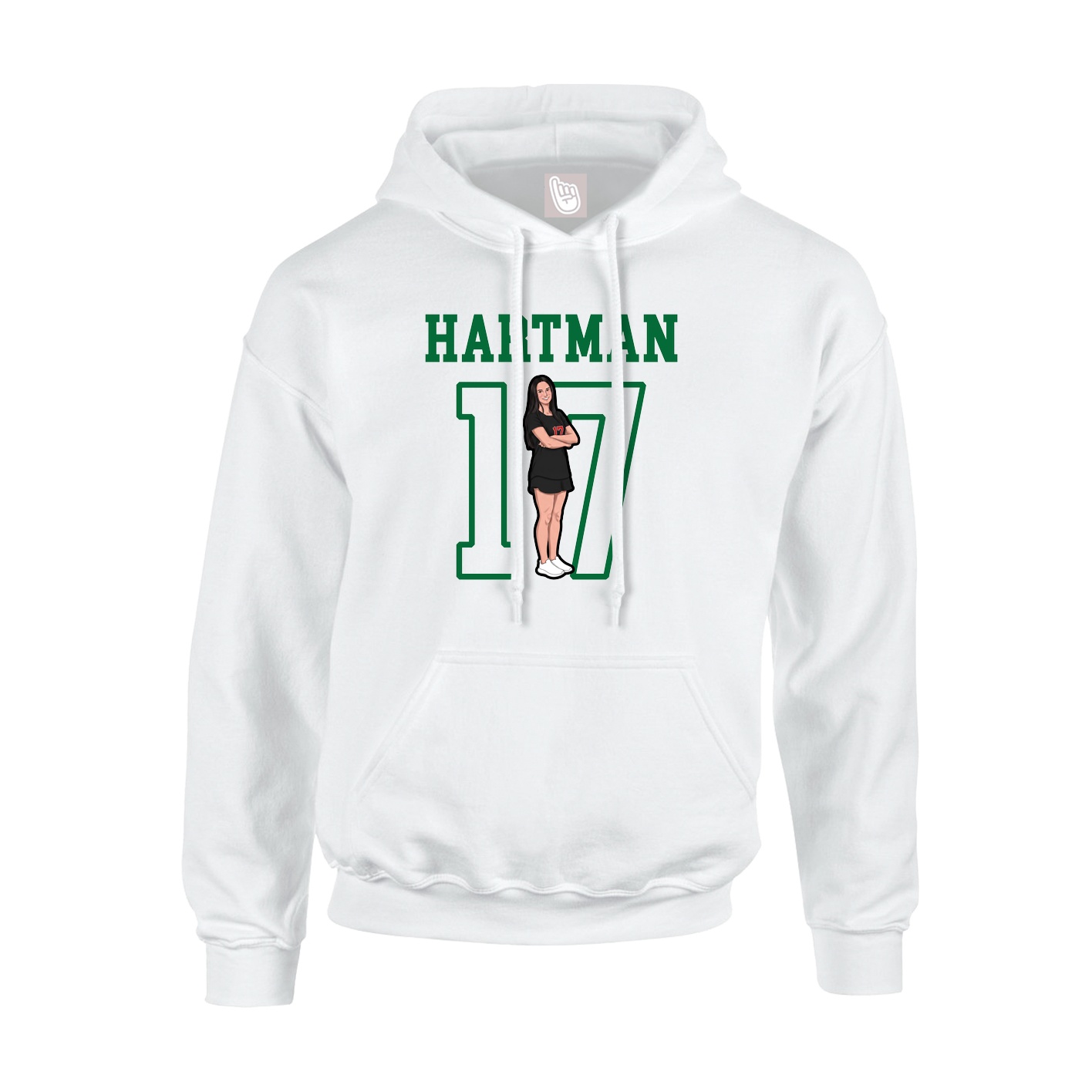 Youth Hoodie — Shirsey in White