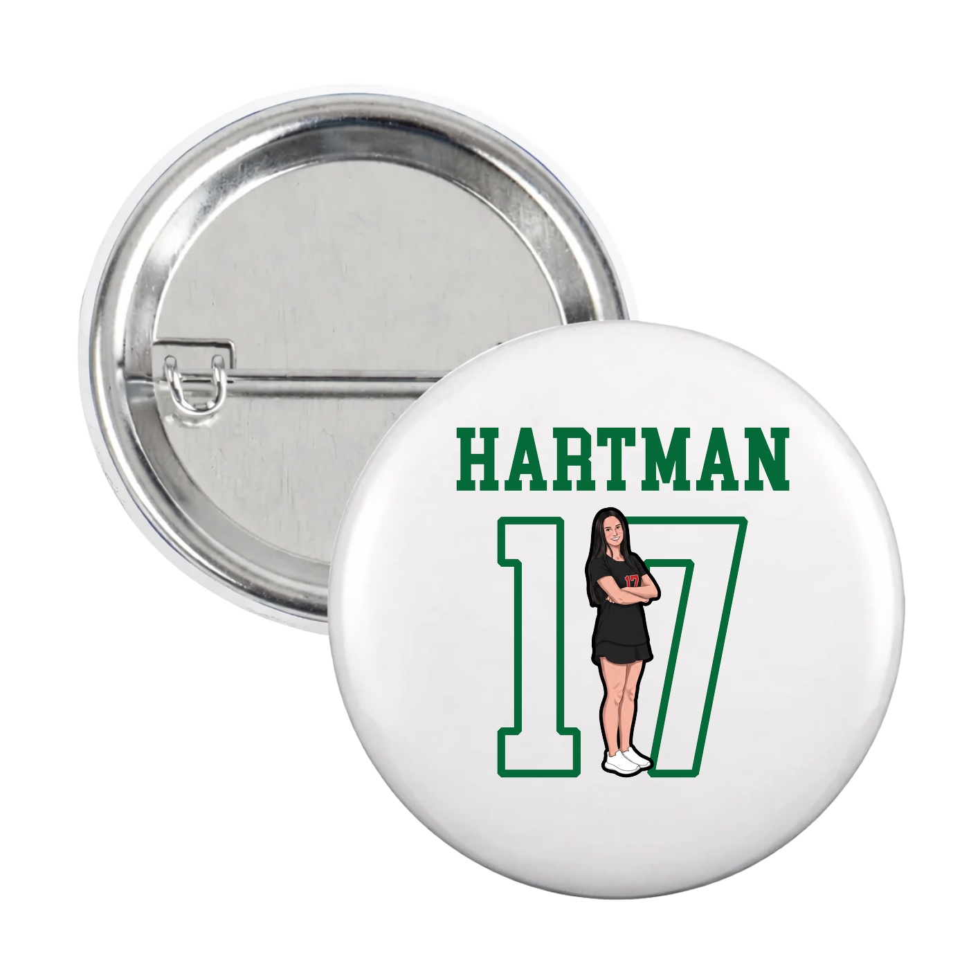 Game Day Button — Shirsey in White