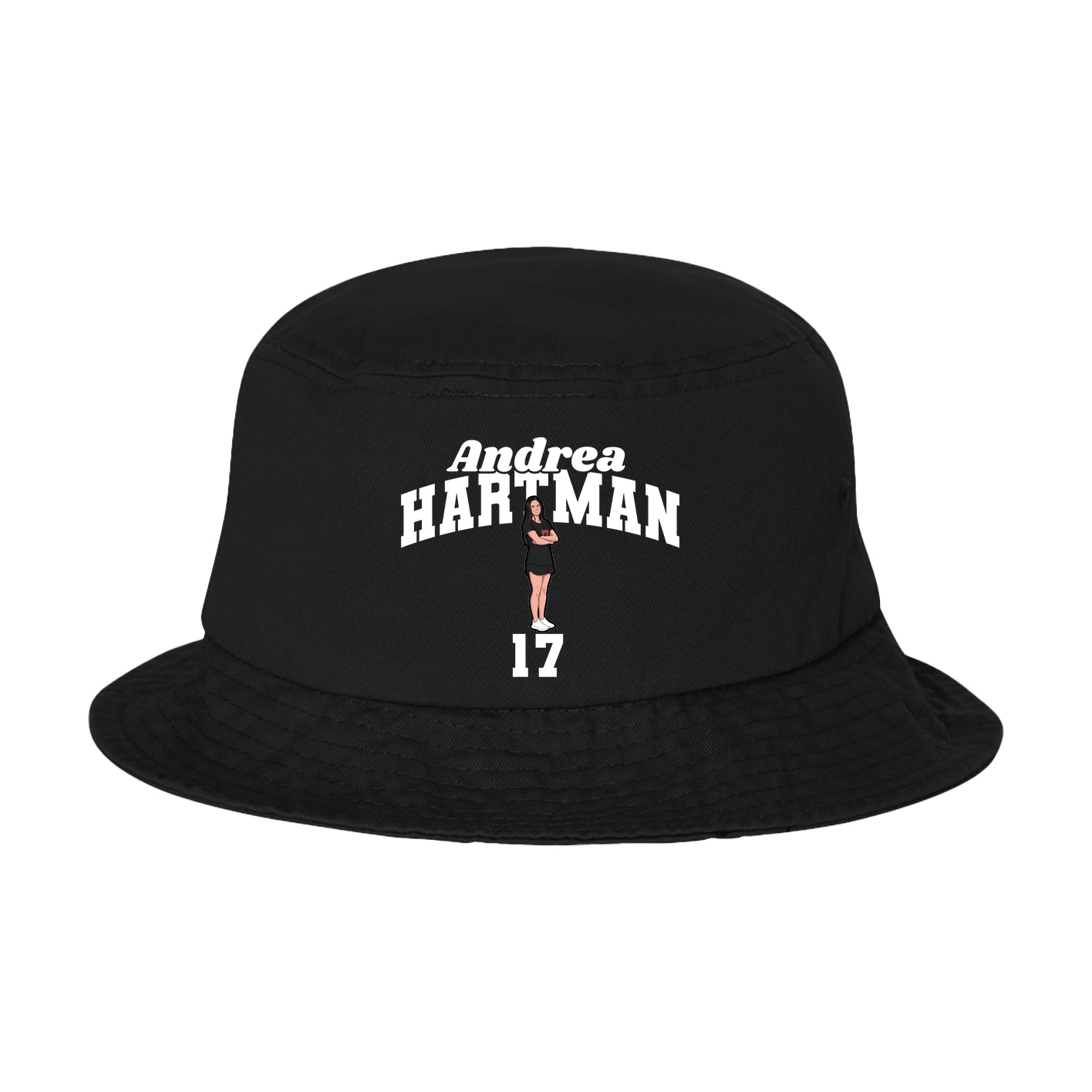 Bucket Cap — Signature Arch in Black