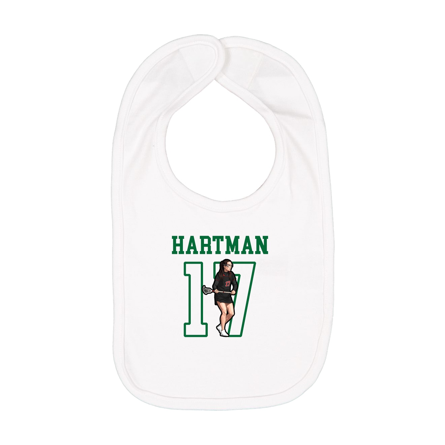 Infant Bib — Shirsey in White