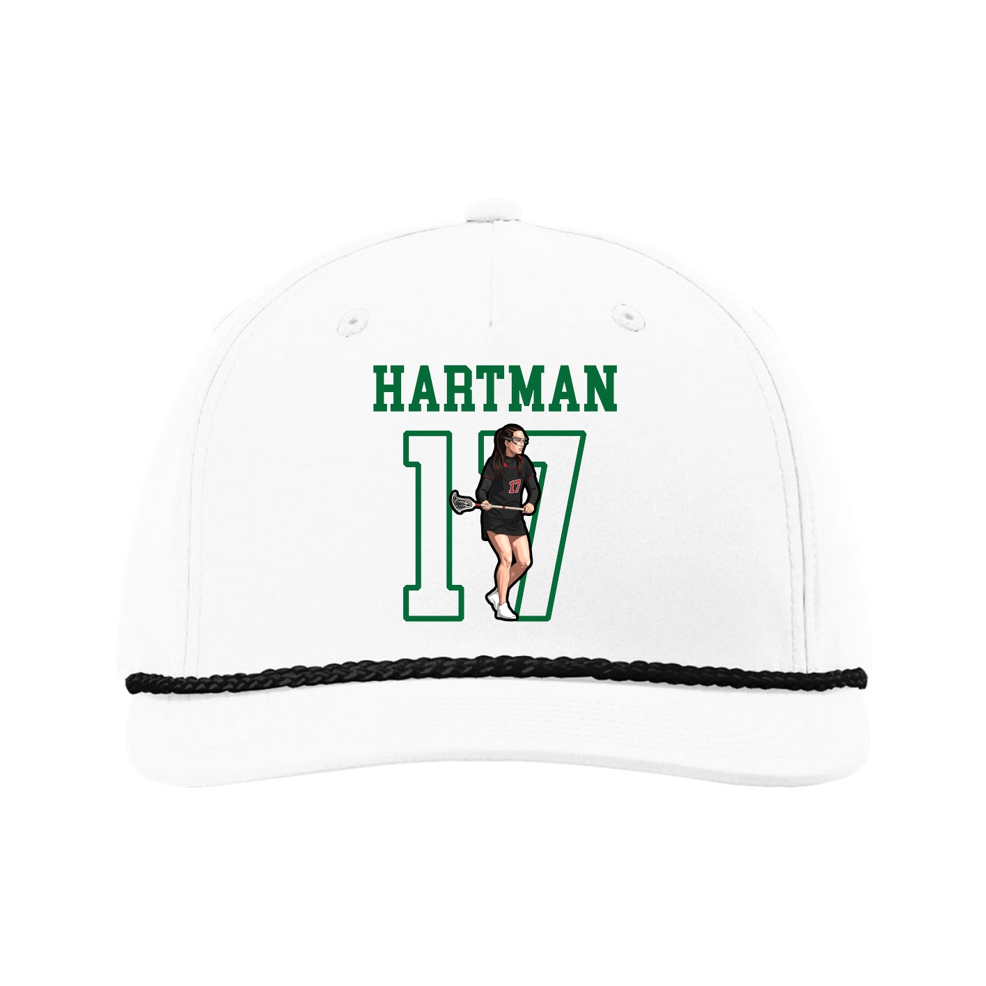 Five-Panel Classic Rope Cap — Shirsey in White