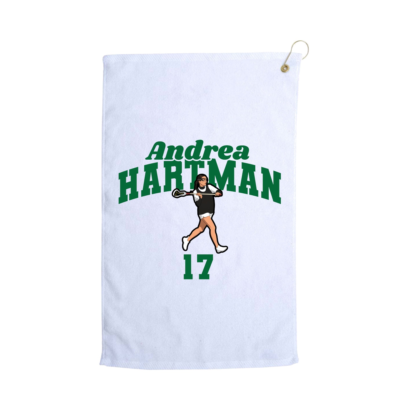 Golf Towel — Signature Arch in White