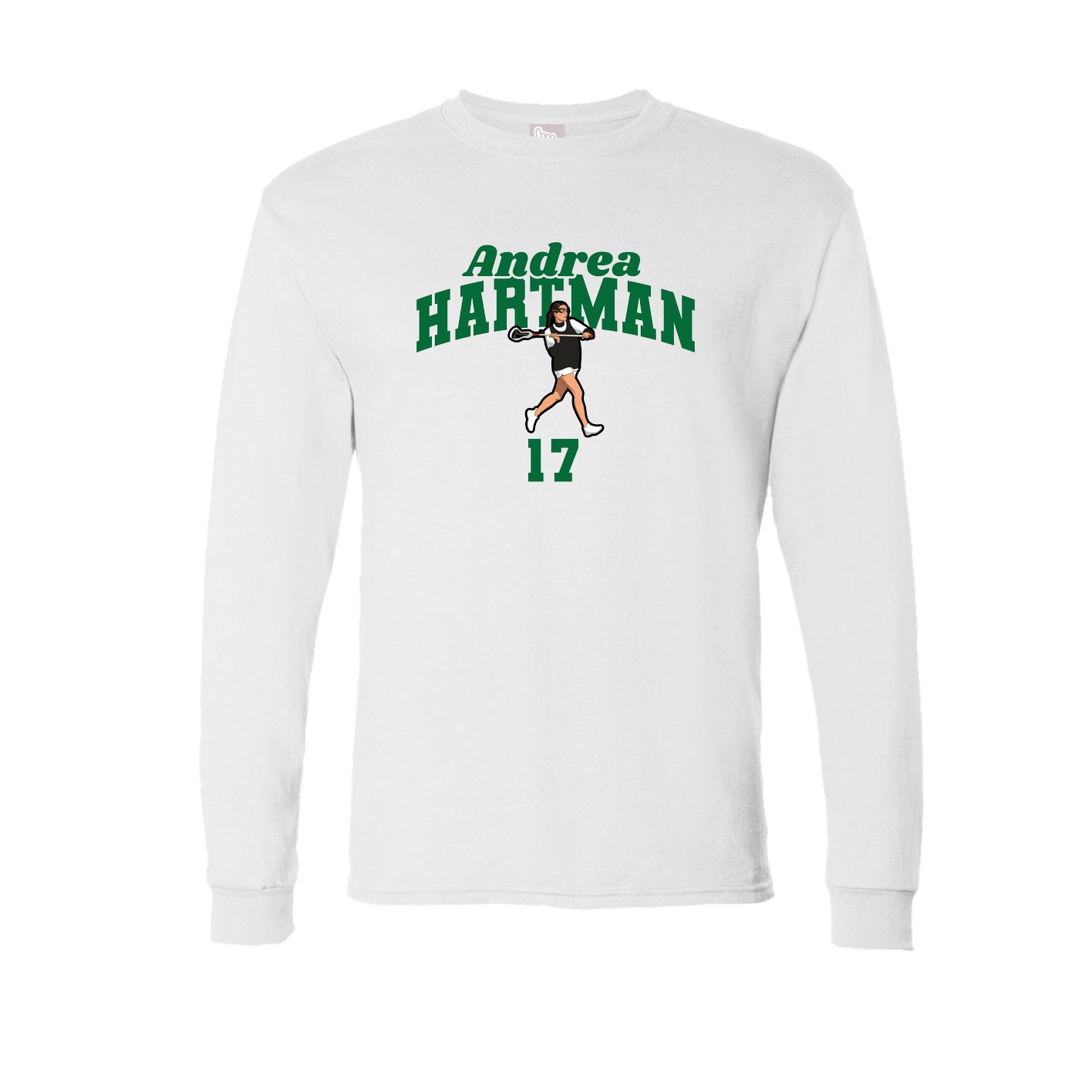 Long Sleeve Tee — Signature Arch in White