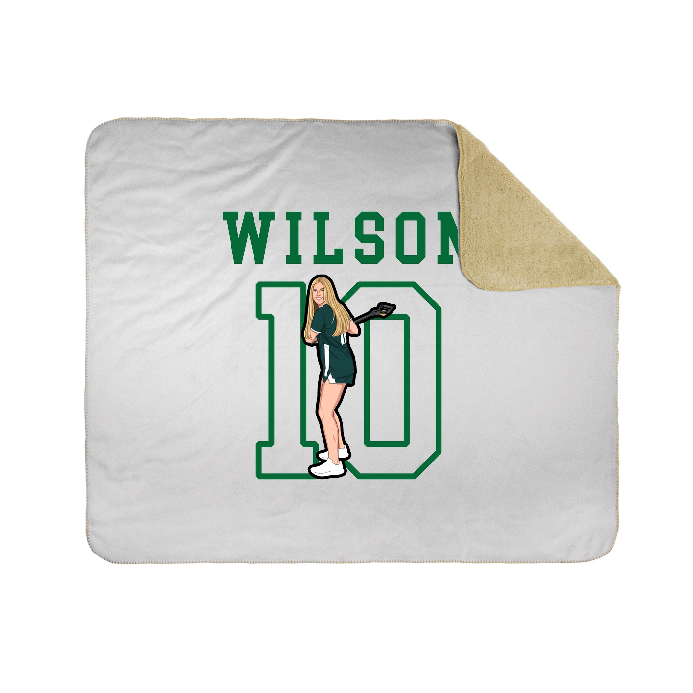 Throw Blanket — Shirsey in White