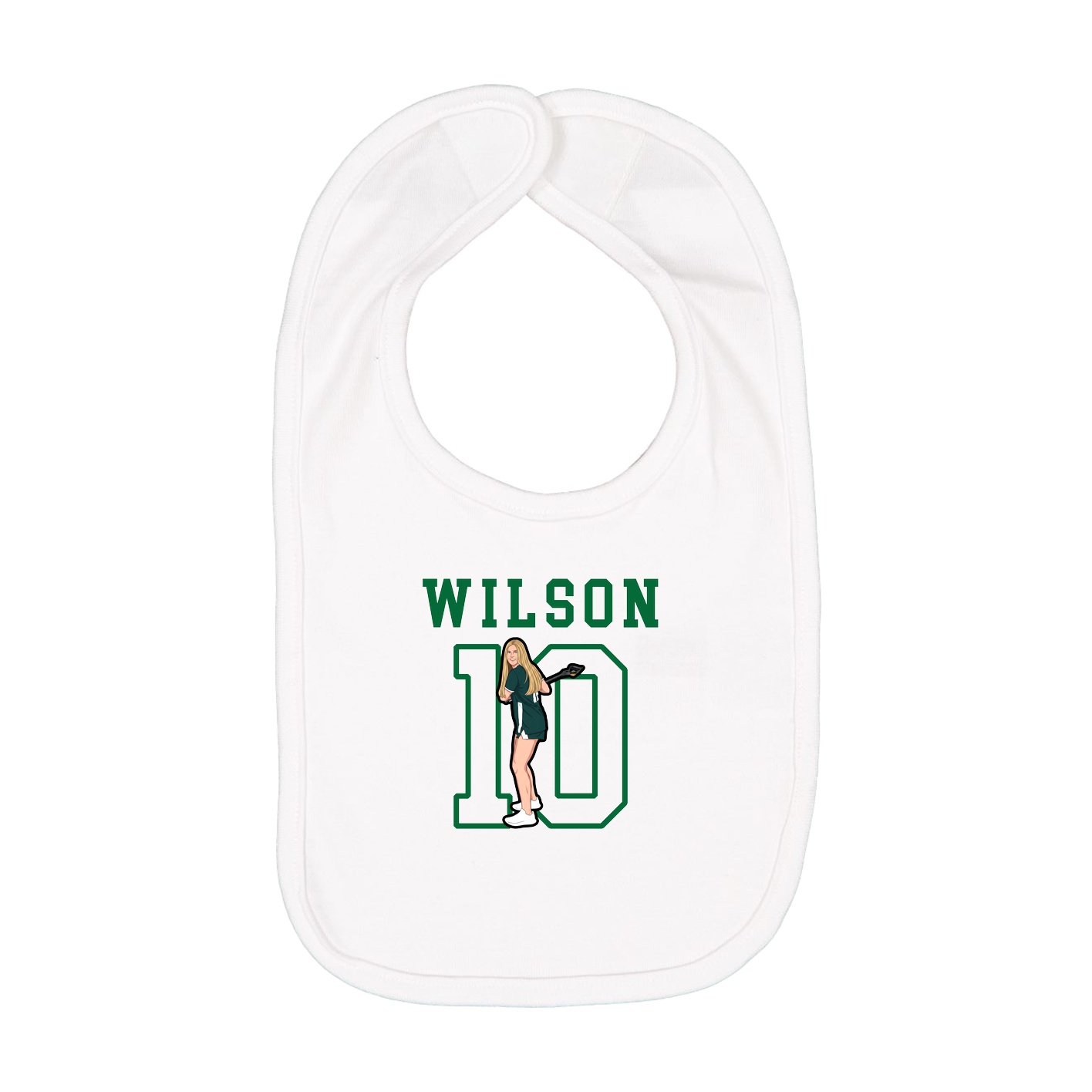 Infant Bib — Shirsey in White