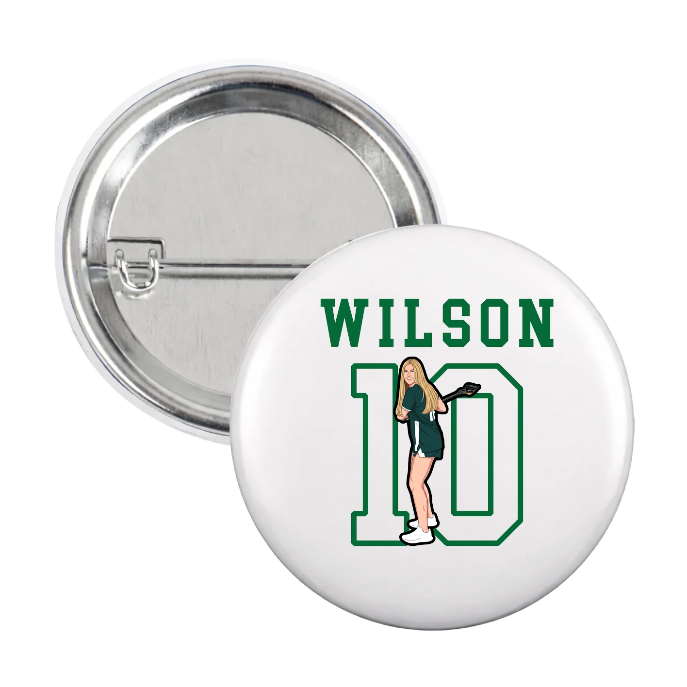 Game Day Button — Shirsey in White