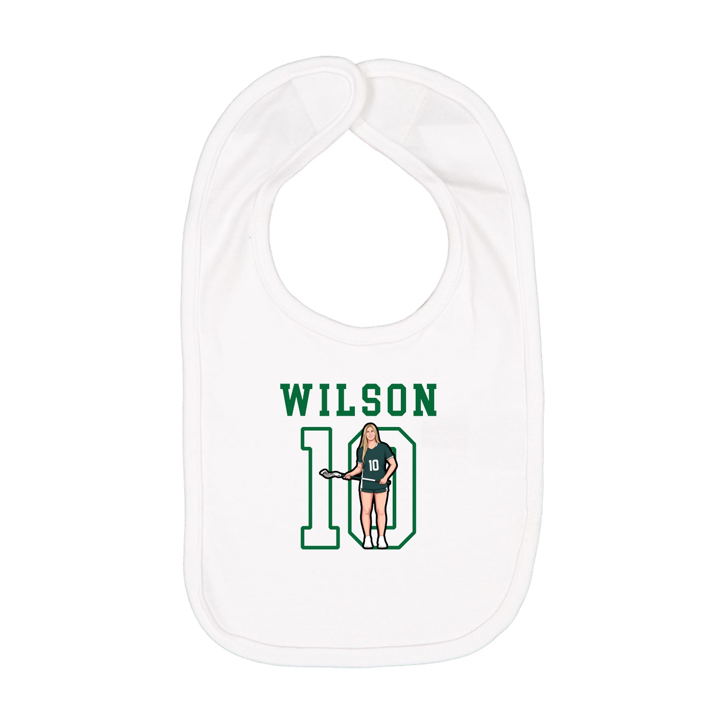 Infant Bib — Shirsey in White