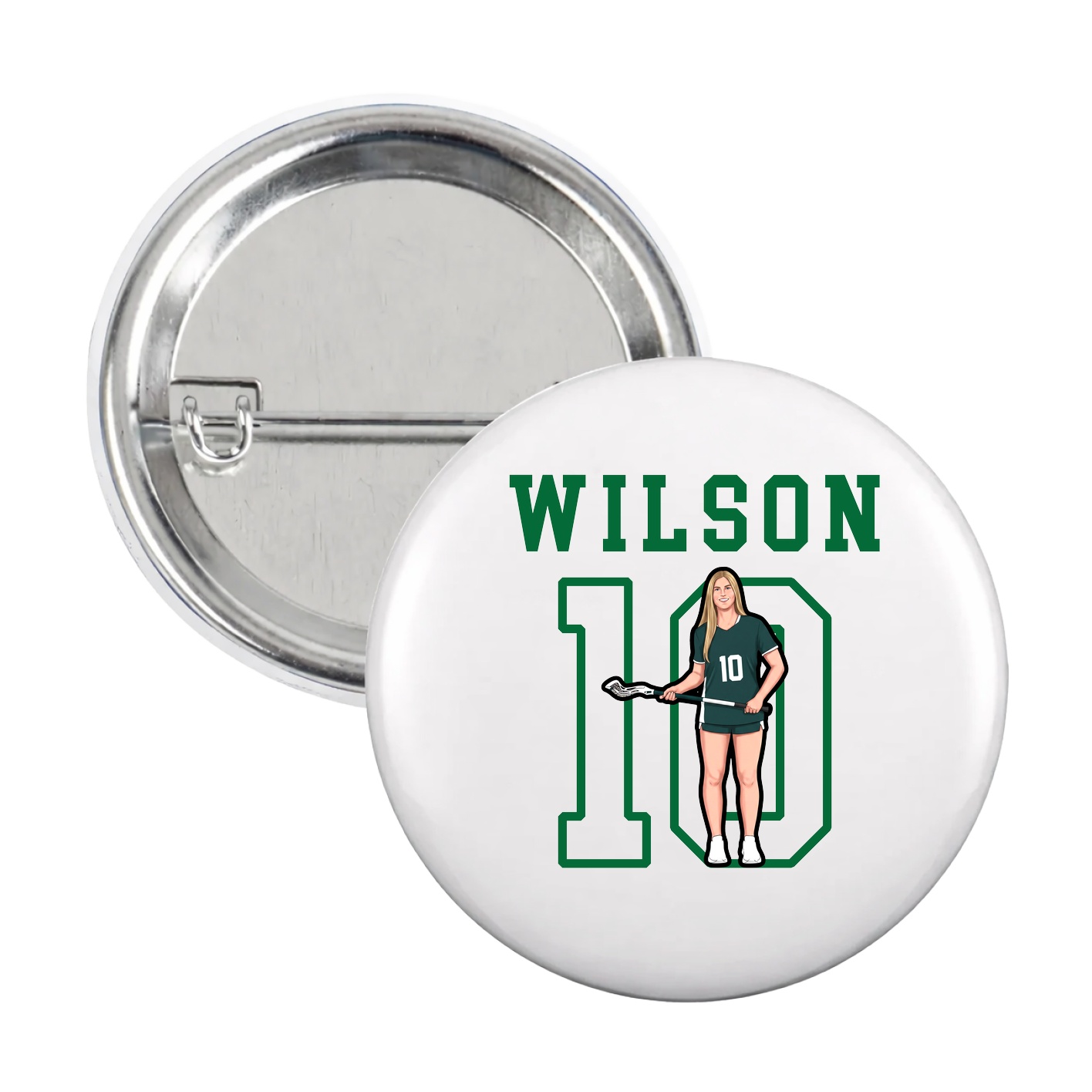 Game Day Button — Shirsey in White