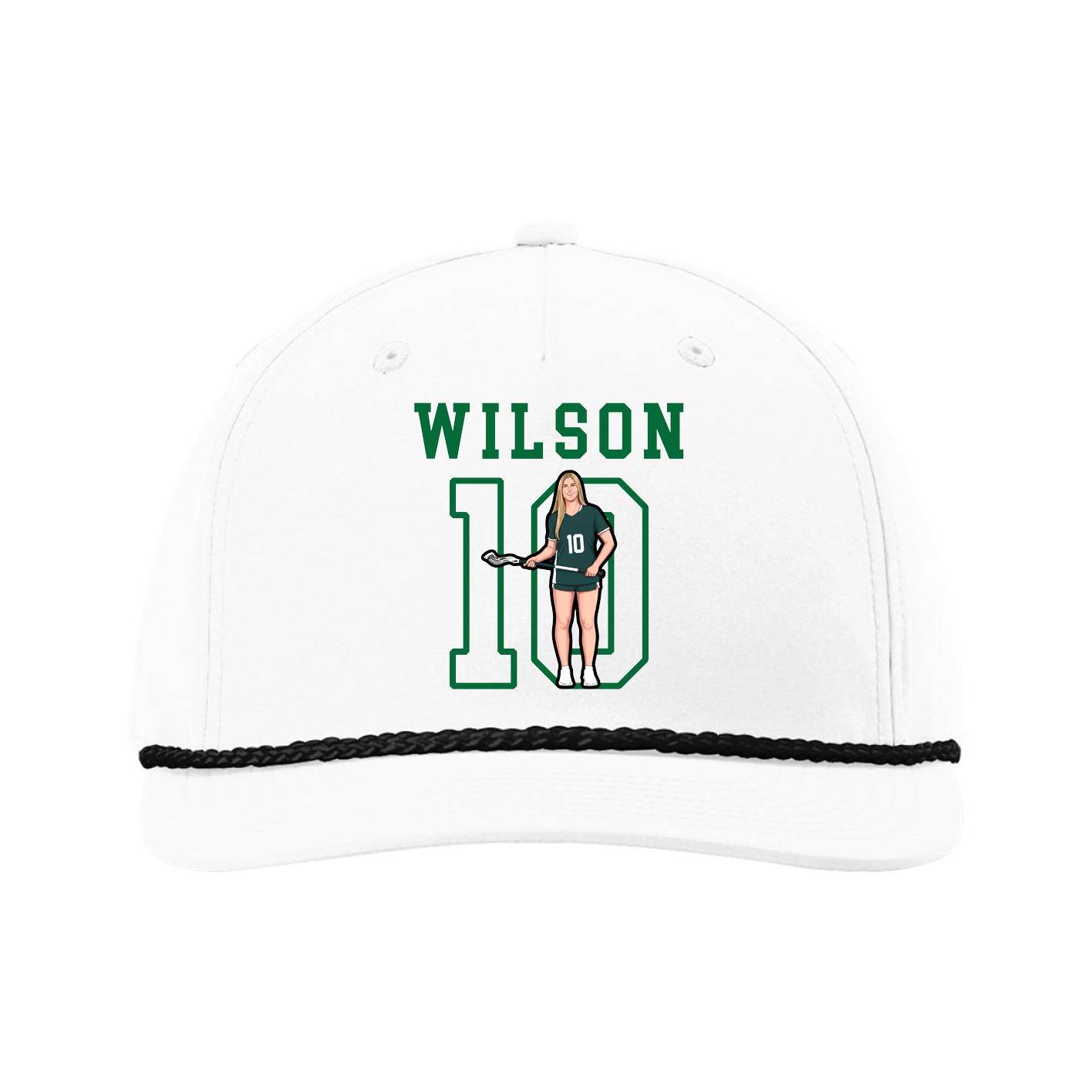 Five-Panel Classic Rope Cap — Shirsey in White