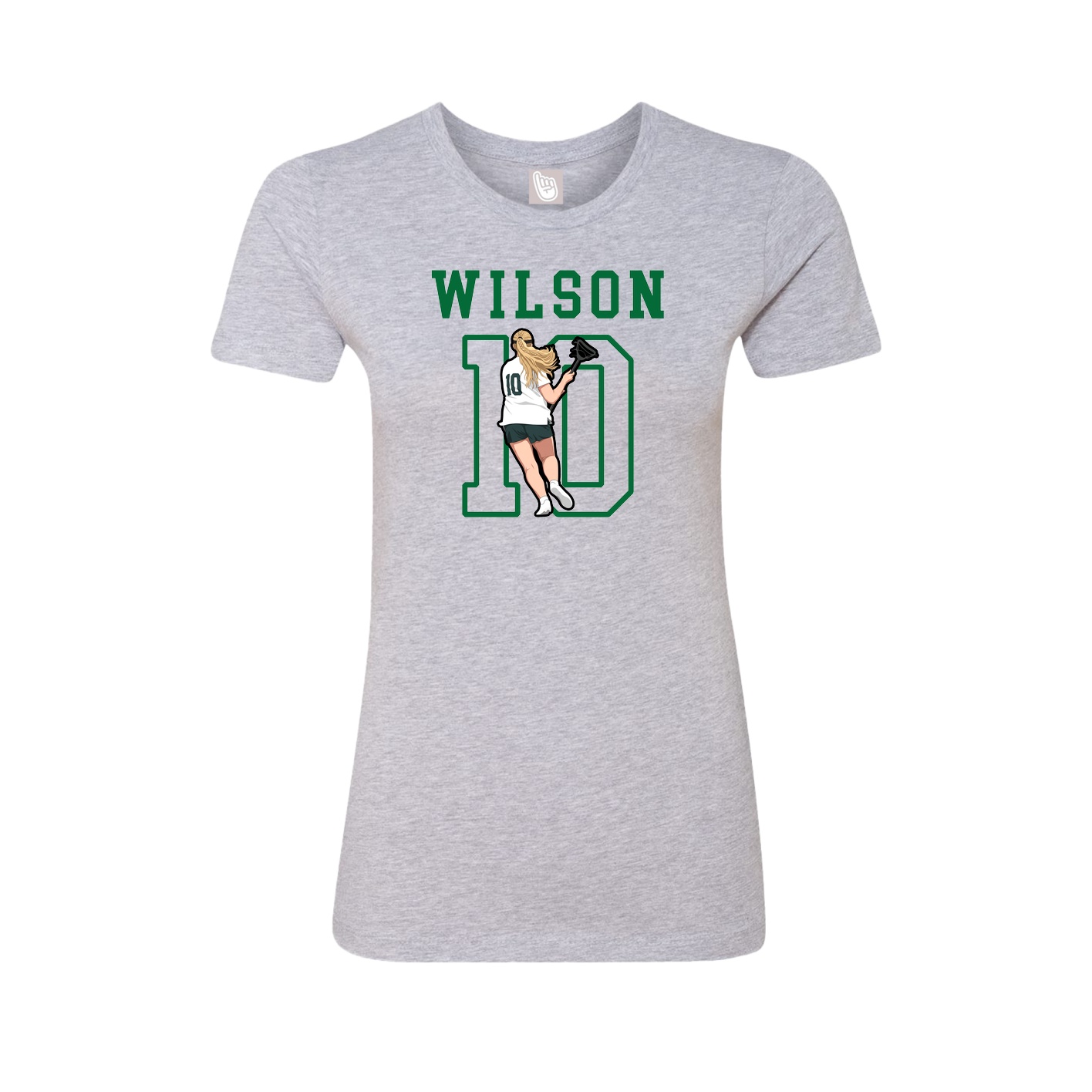 Fitted Women's Tee — Shirsey in Grey
