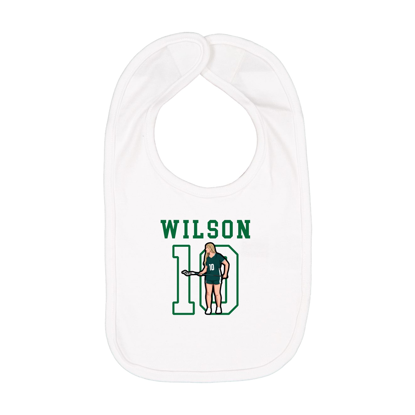 Infant Bib — Shirsey in White