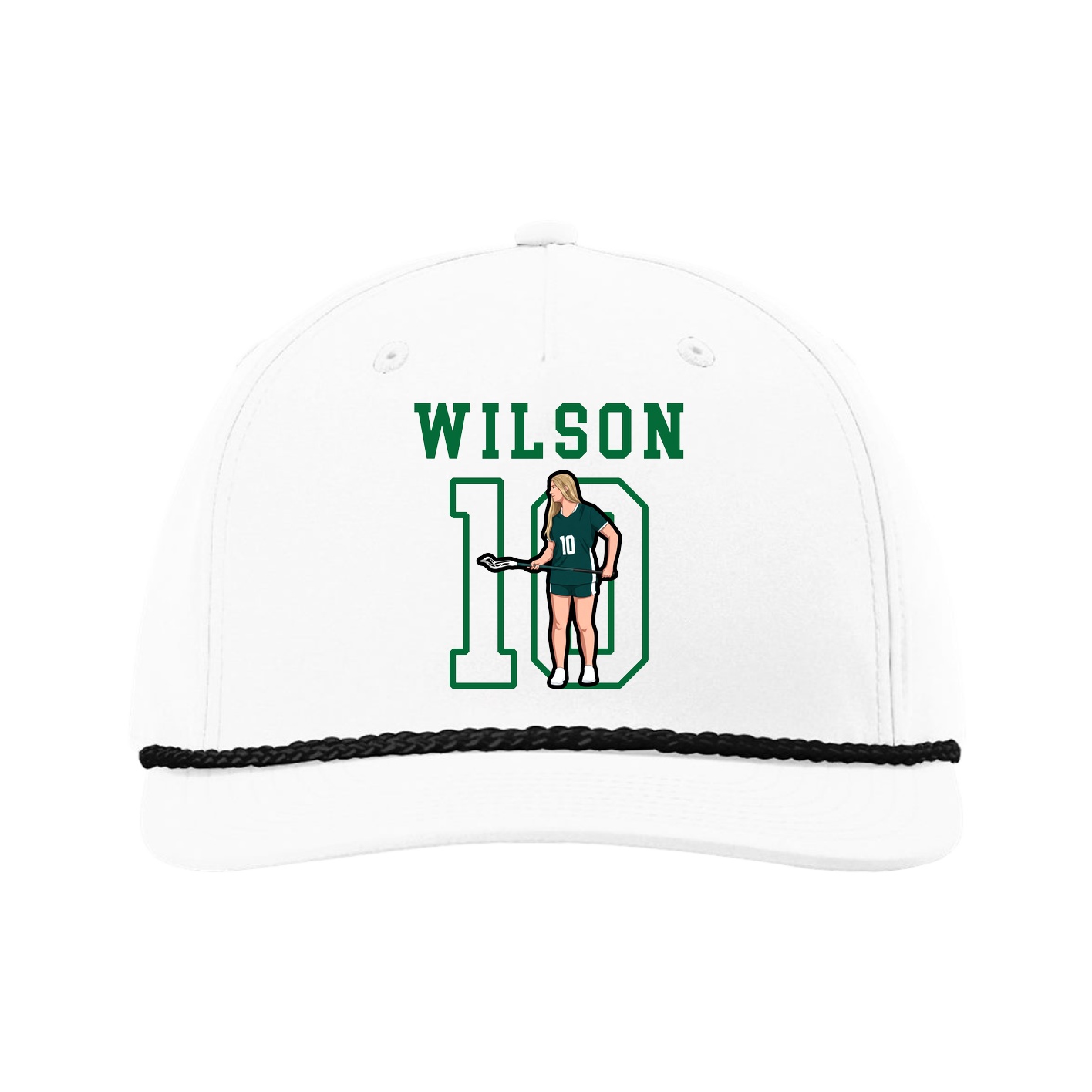 Five-Panel Classic Rope Cap — Shirsey in White