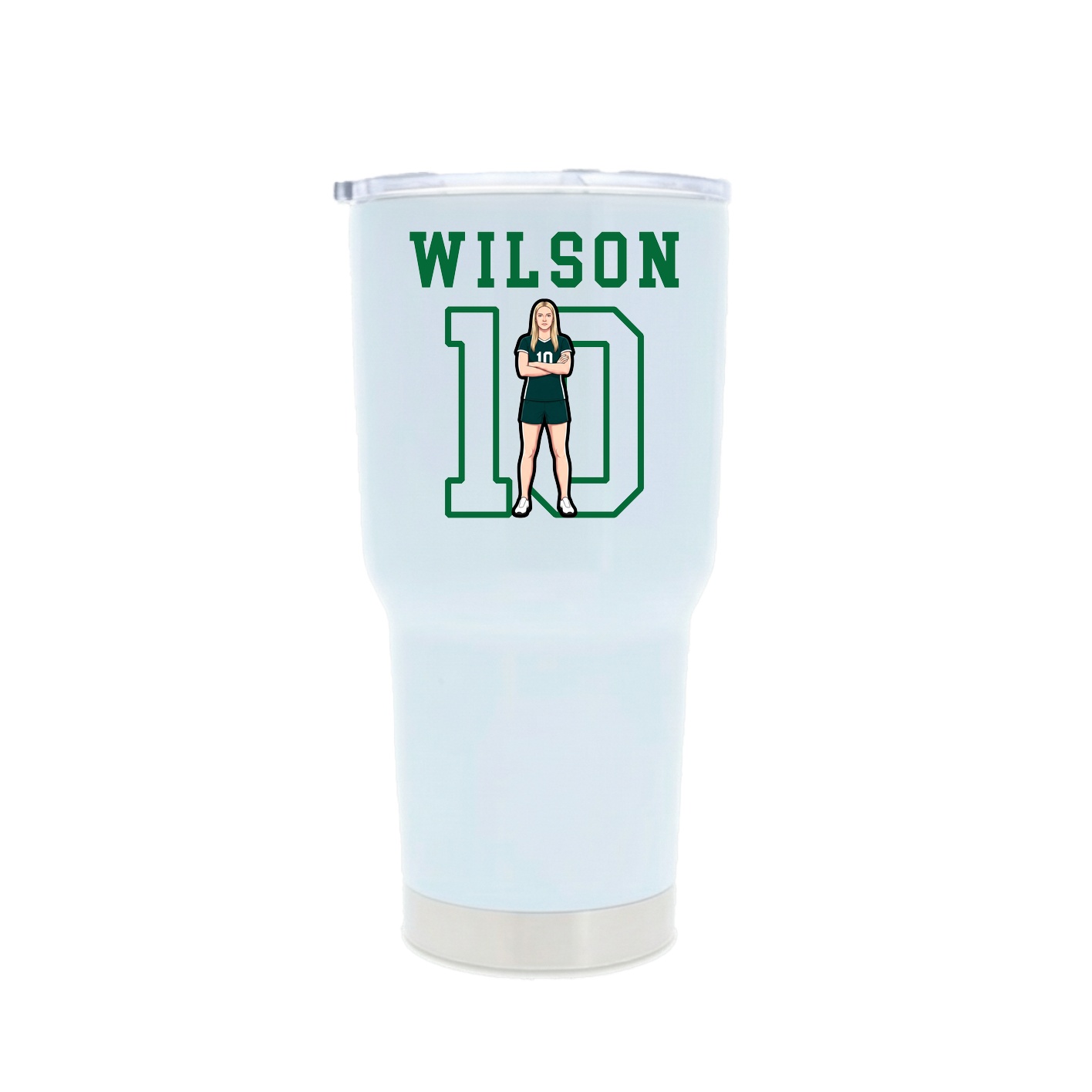 30oz Stainless Steel Tumbler — Shirsey in White