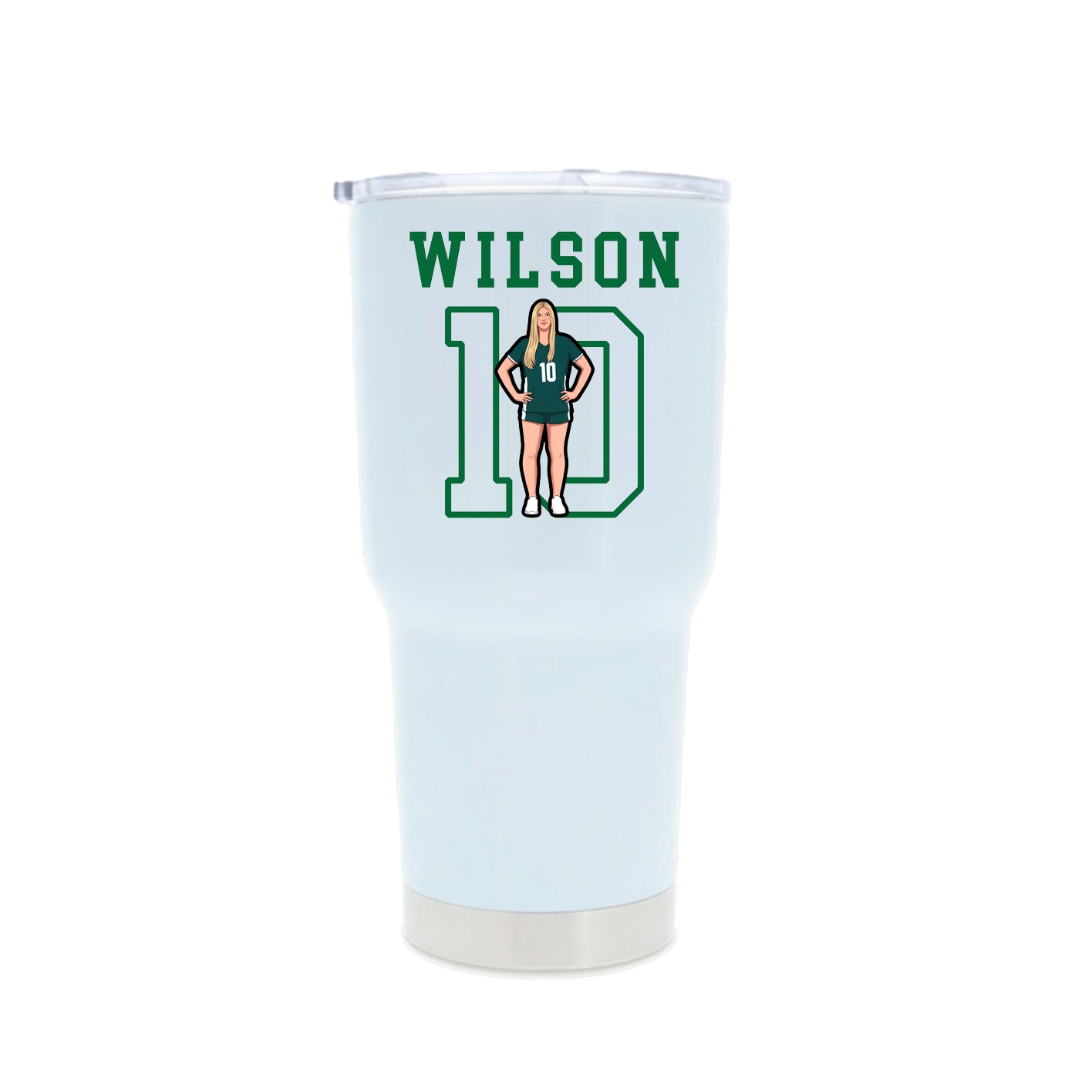 30oz Stainless Steel Tumbler — Shirsey in White