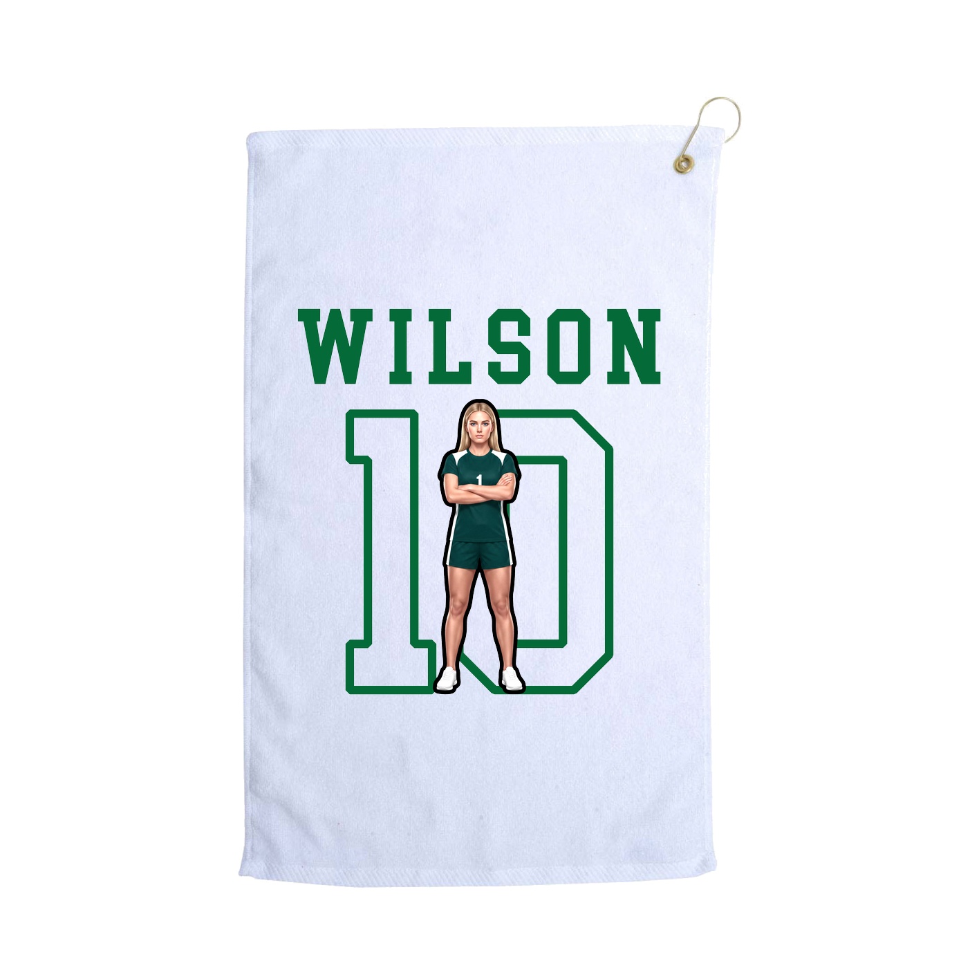 Golf Towel — Shirsey in White