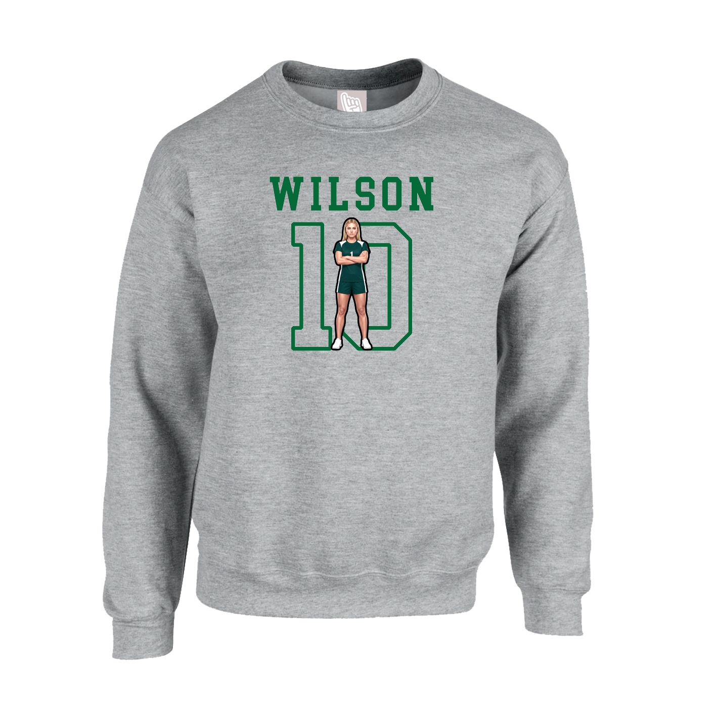 Fleece Crew — Shirsey in Grey